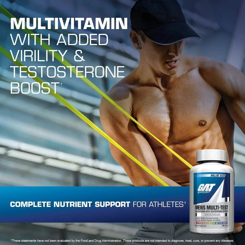 GAT SPORT Men's Multi + Test, Premium Multivitamin Tablets (150 Count) GAT SPORT Au supplements