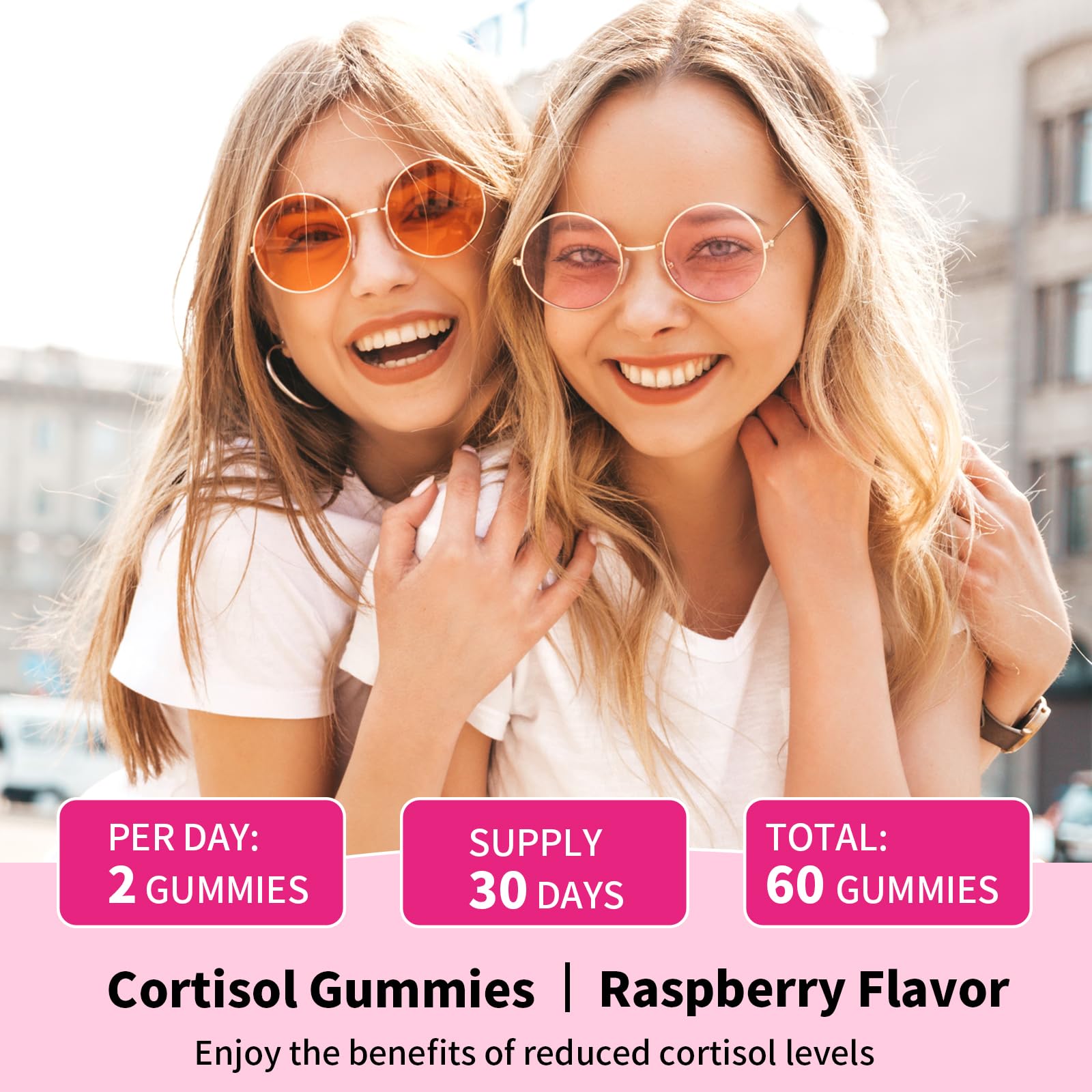 YXSW Cortisol Supplements Gummies for Women Sugar-Free Cortisol Gummies with Magnesium Glycinate Ashwagandha Rhodiola Rose for Relaxation, Focus, Zzz Support, Raspberry Flavor, 60 Count YXSW Au supplements