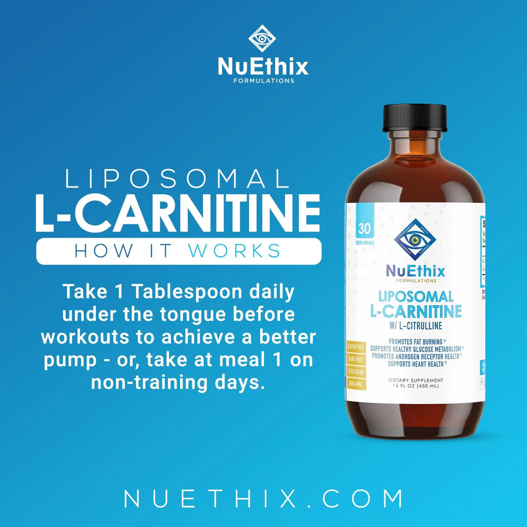 NuEthix Formulations Lipsomal L-Carnitine Supplement 600mg with L-Citrulline 1000mg NuEthix Formulations Au supplements