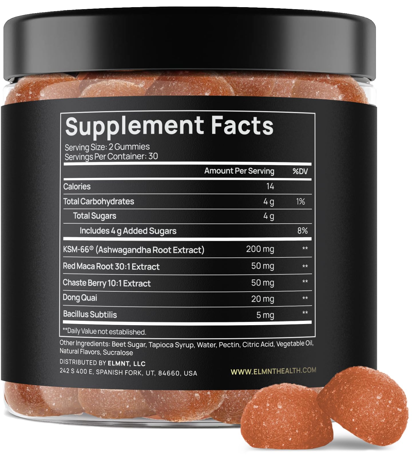 4,050mg Libido Booster for Women KSM-66 Ashwagandha Gummies w. 30x Strength Red Maca Root - Strongest Female Libido Mood Booster + Hormone Balance