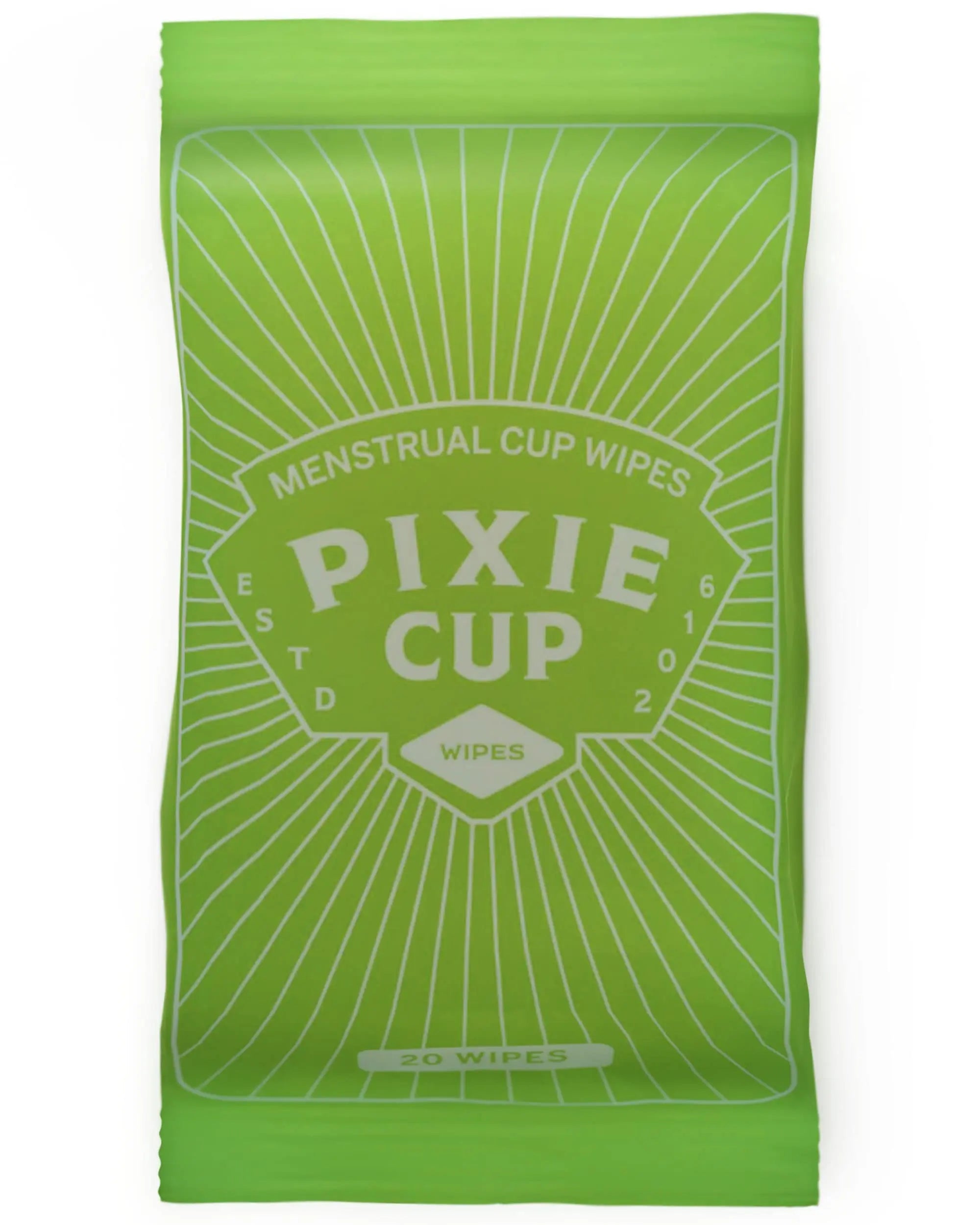 Menstrual Cup Wipes - On The Go Public Bathroom Feminine Wipes - Safe On Period Cups & Menstrual discs Pixie Cup Au supplements