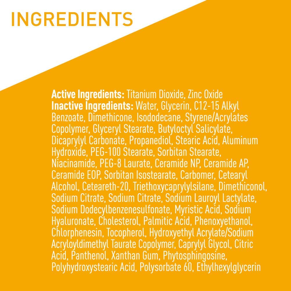 CeraVe 100% Mineral Sunscreen SPF 50, Face sunscreen With Zinc Oxide & Titanium Dioxid