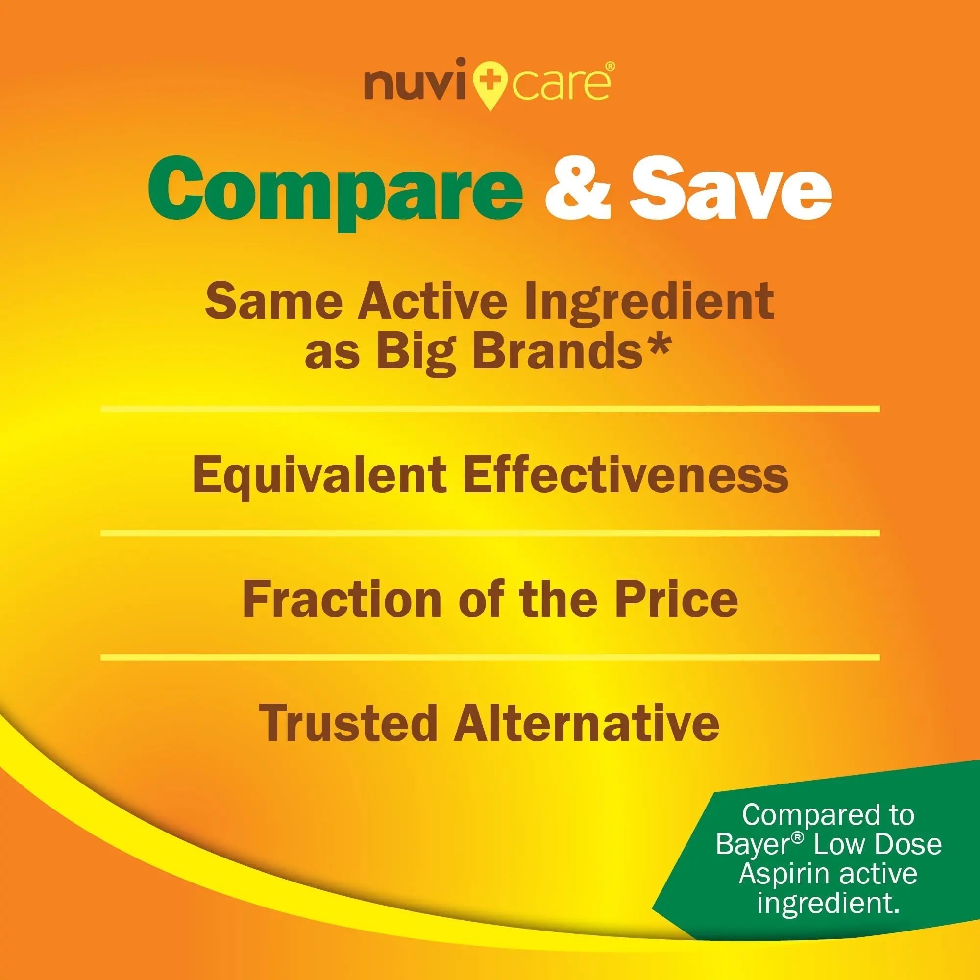 NUVICARE Low Dose Aspirin 81mg for Adults Coated Caplets - Compare to Active Ingredient in Low Dose Bayer Aspirin for Adults - Safety Coated (300 Count) NUVICARE Au supplements
