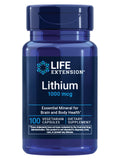 Life Extension Lithium, 1000 mcg – Lithium Orotate – Helps Maintain Cognitive Function & Memory – Low-Dose Formula – Non-GMO, Gluten-Free,