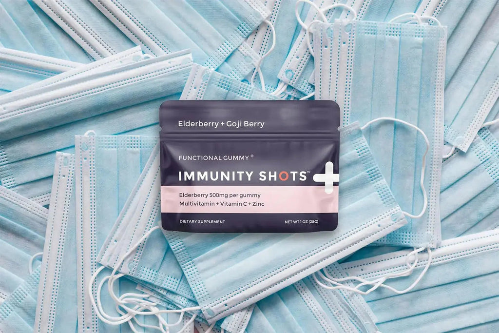 SGC Immunity Shots - Elderberry and Goji Berry 500mg Multivitamin Gummies (12-Packs, 4 Per Pack) Immune System Support Supplement SGC Au supplements
