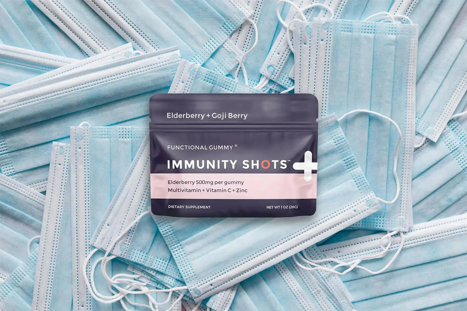 SGC Immunity Shots - Elderberry and Goji Berry 500mg Multivitamin Gummies (12-Packs, 4 Per Pack) Immune System Support Supplement SGC Au supplements