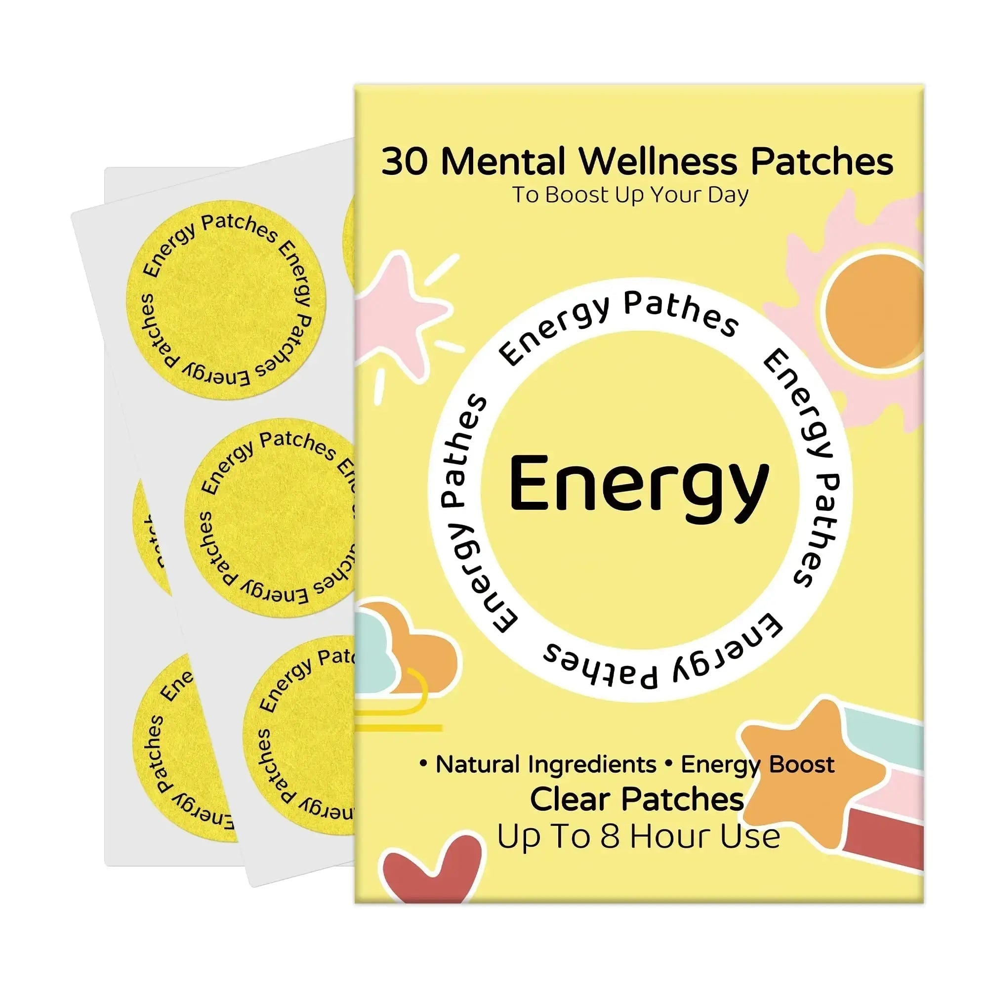 Energy Patches – 30 Plant-Based Patches with Biotin, Caffeine & Ginseng – Gentle Daily Support for Focus, Alertness & Vitality – Vegan Formula, 1 Month Supply Vitalumina Au supplements