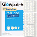 Glowpatch Pimple Patches for Face (504 Count), FSA Eligible Acne Patch Bulk, Zit Stickers 4 Sizes, Hydrocolloid Spot Stickers