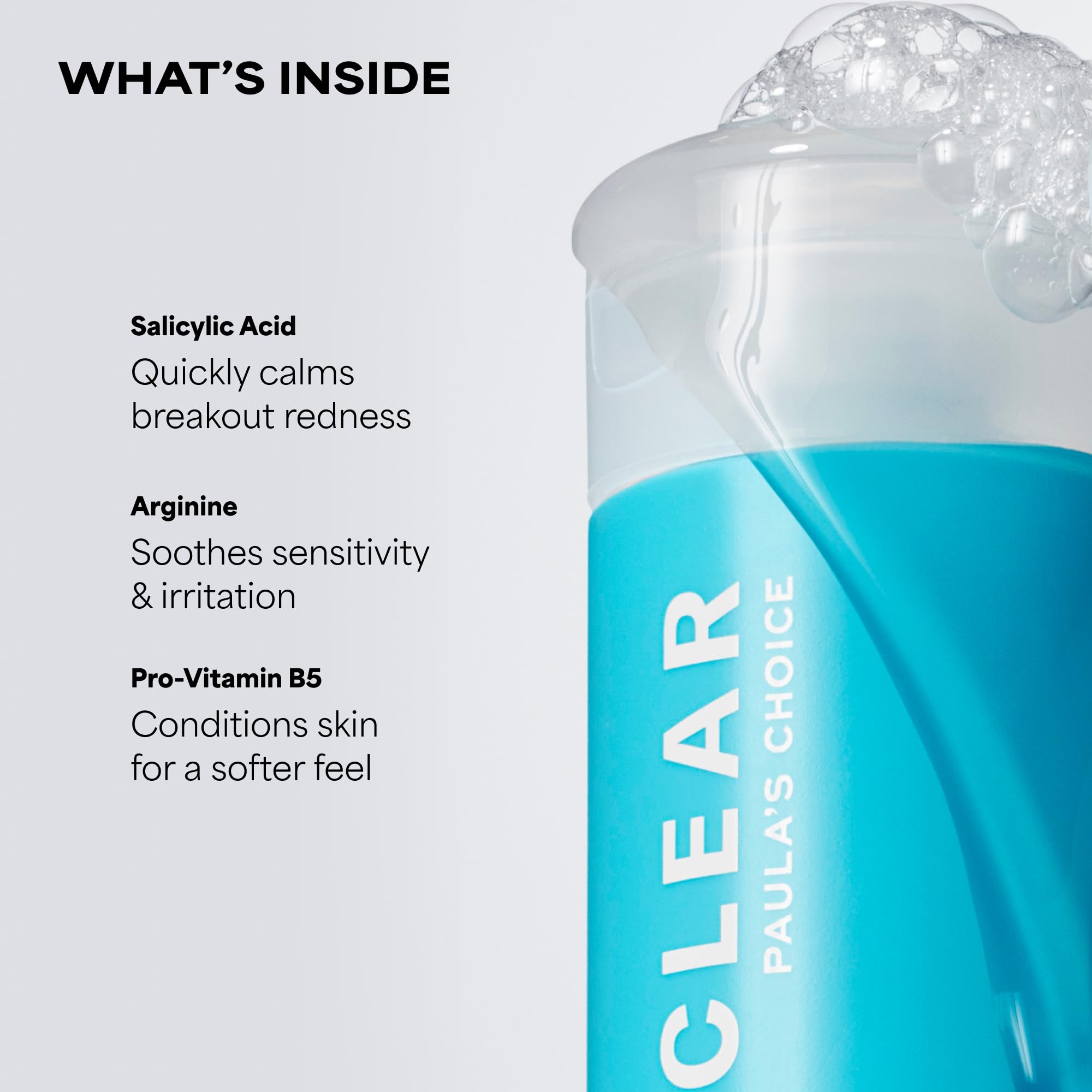 Paula's Choice CLEAR Pore Normalizing Facial Cleanser, Acne Daily Face Wash, Salicylic Acid Face Cleanser for Clogged & Enlarged Pores