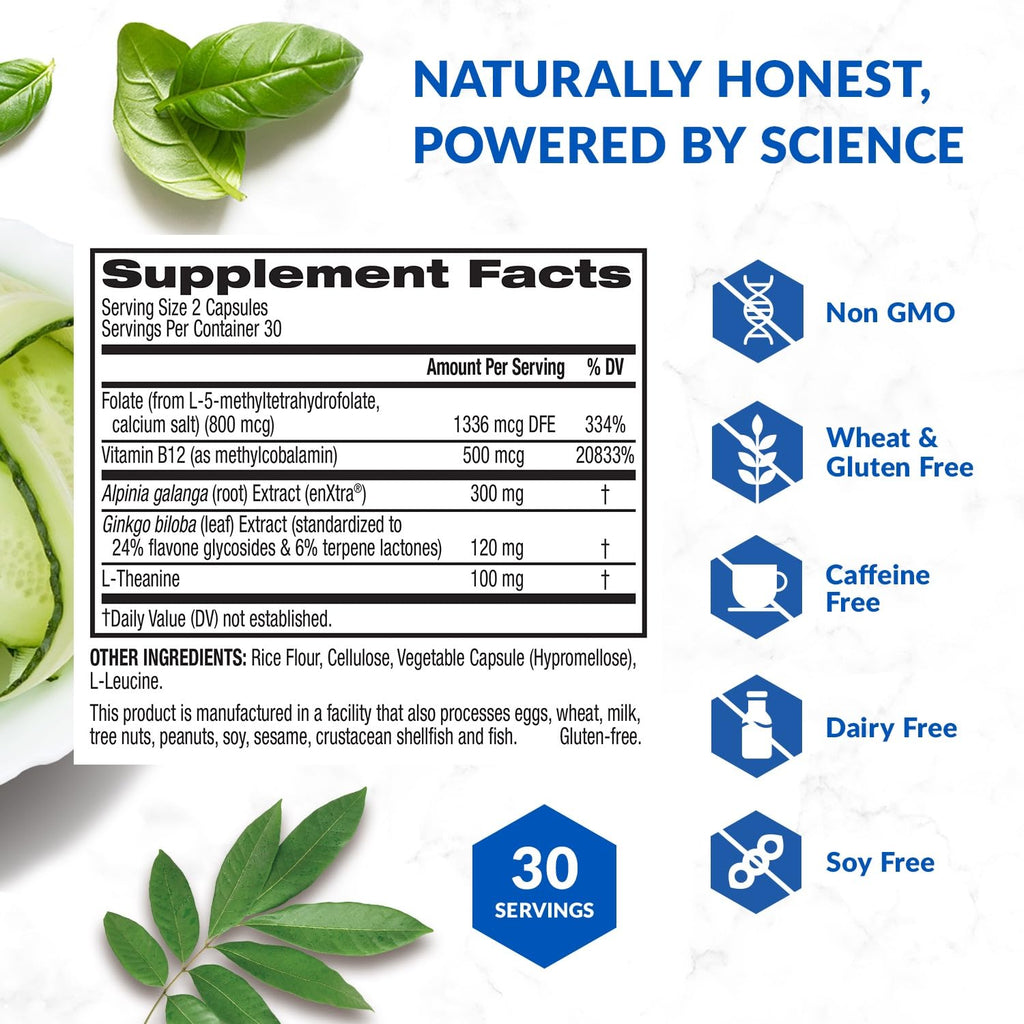 BioTrust Brain Bright – Daily Nootropic Boost for Focus, Concentration, Mental Clarity – Caffeine Free Nootropics Brain Support Supplement – Thai Ginger, Ginkgo, Folate, L-Theanine – 30 Servings BioTrust Au supplements