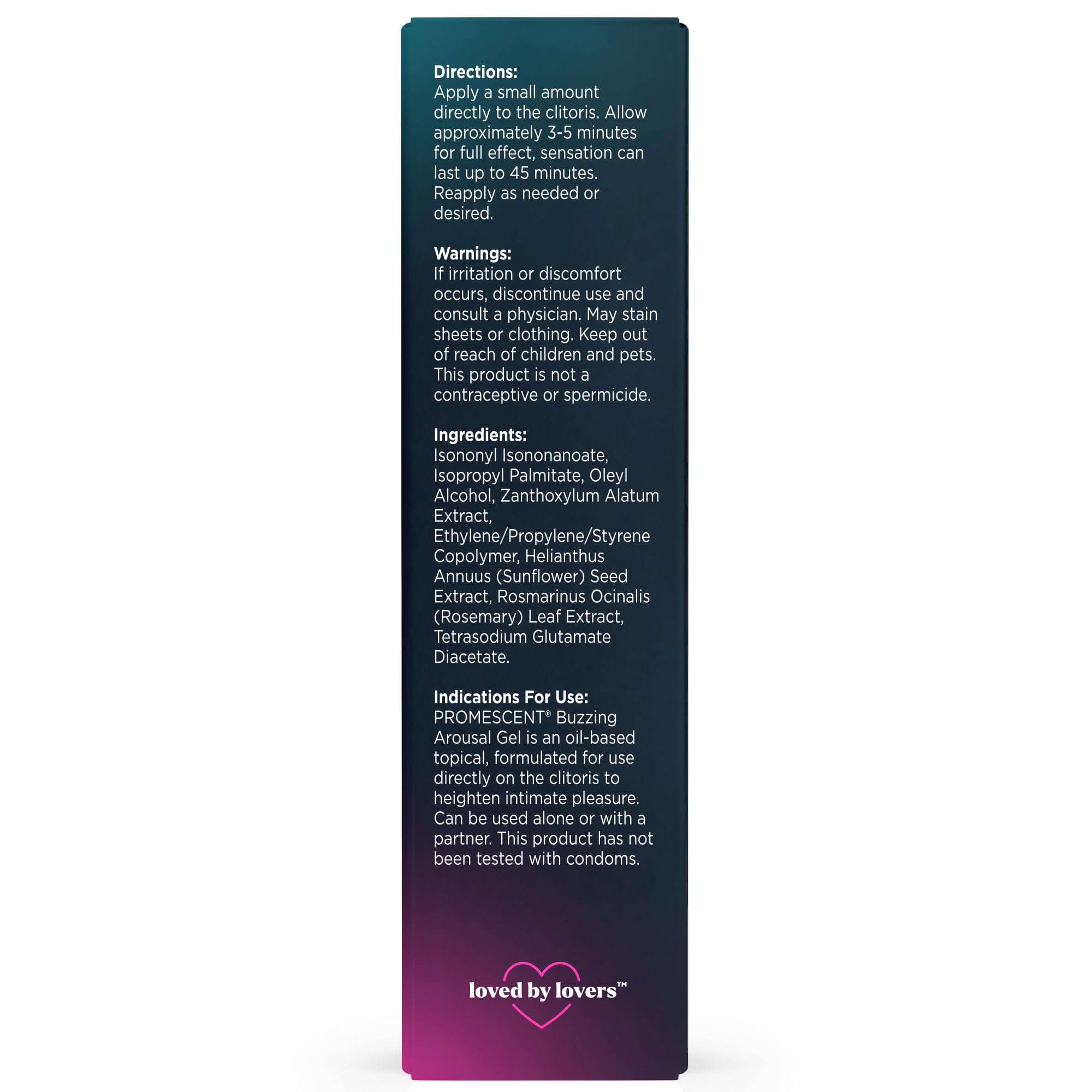 Promescent Buzzing Gel for Women – Arousal Enhancing Intimate Lubricant, Non-Sticky & Long-Lasting, Personal Lube for Increased Heightened Feeling, 75 Uses (15ml) Promescent Au supplements