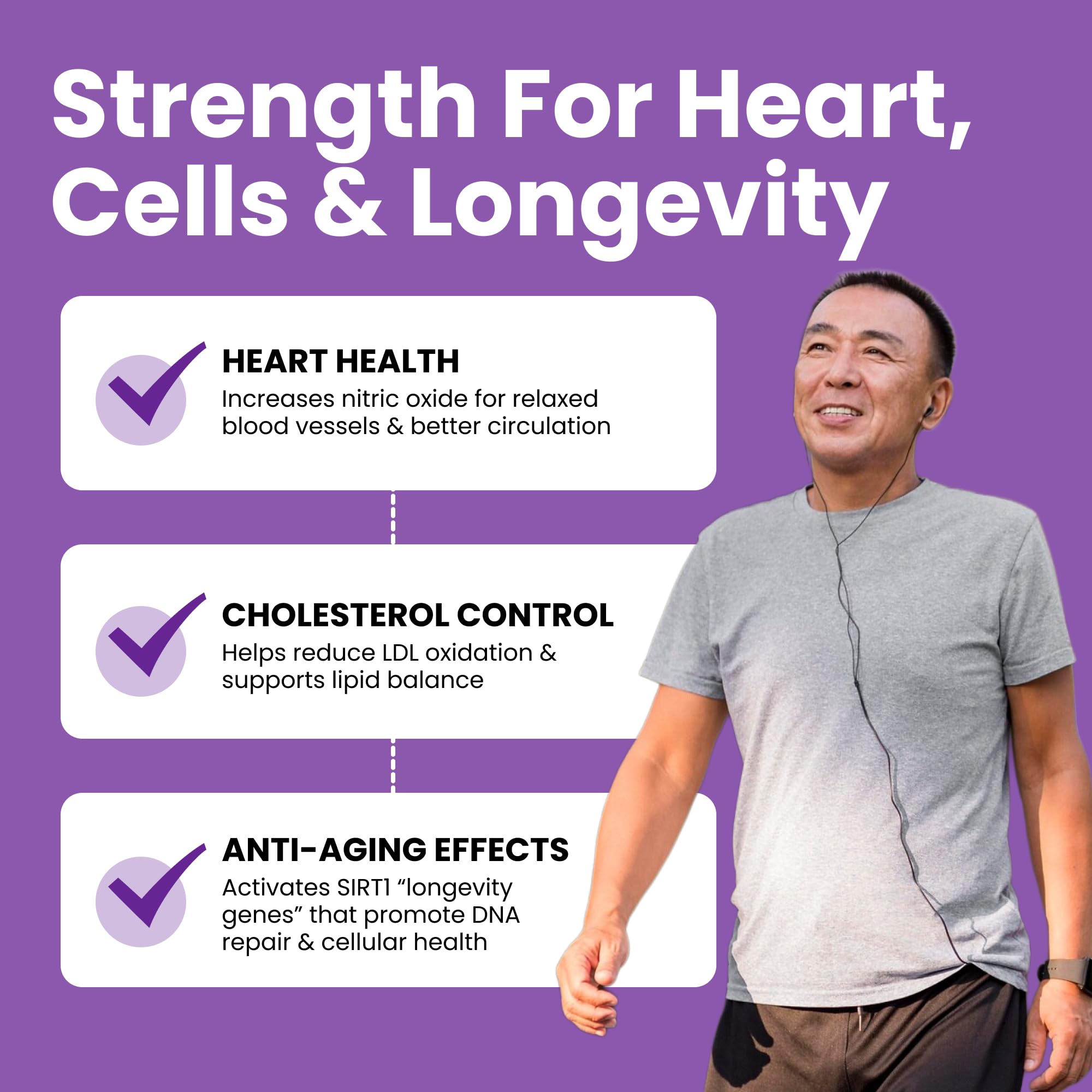 Luma Nutrition High Purity Resveratrol Supplement - 98% Trans-Resveratrol - Antioxidant - Resveratrol Capsules