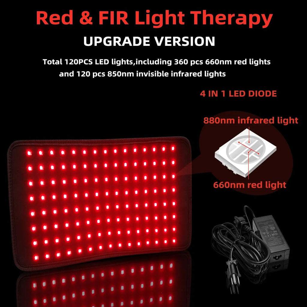 UTK Red Light Therapy Pad for Body Pain Relief, LED 660＆850nm Wearable Wrap Deep Therapy UTK Au supplements