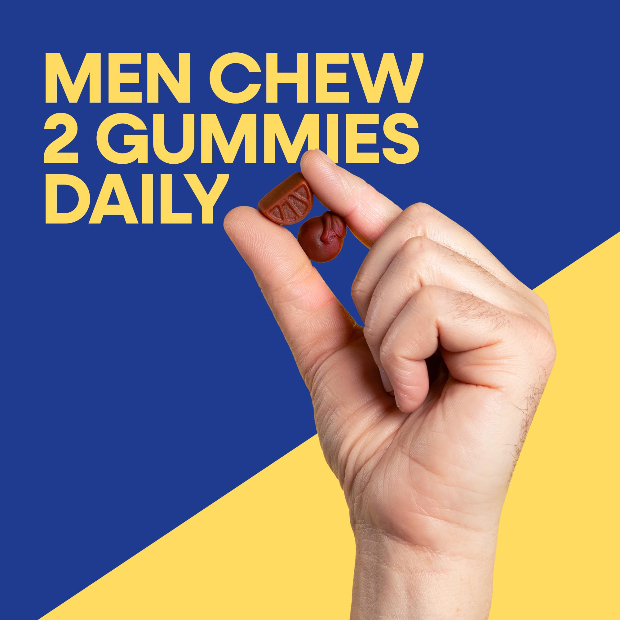 Nature’s Way Alive! Men’s 50 Plus Multivitamin Gummy, Daily Chewable Multivitamins for Men with B-Vitamins, Vitamin D3 & Zinc, Supports Heart