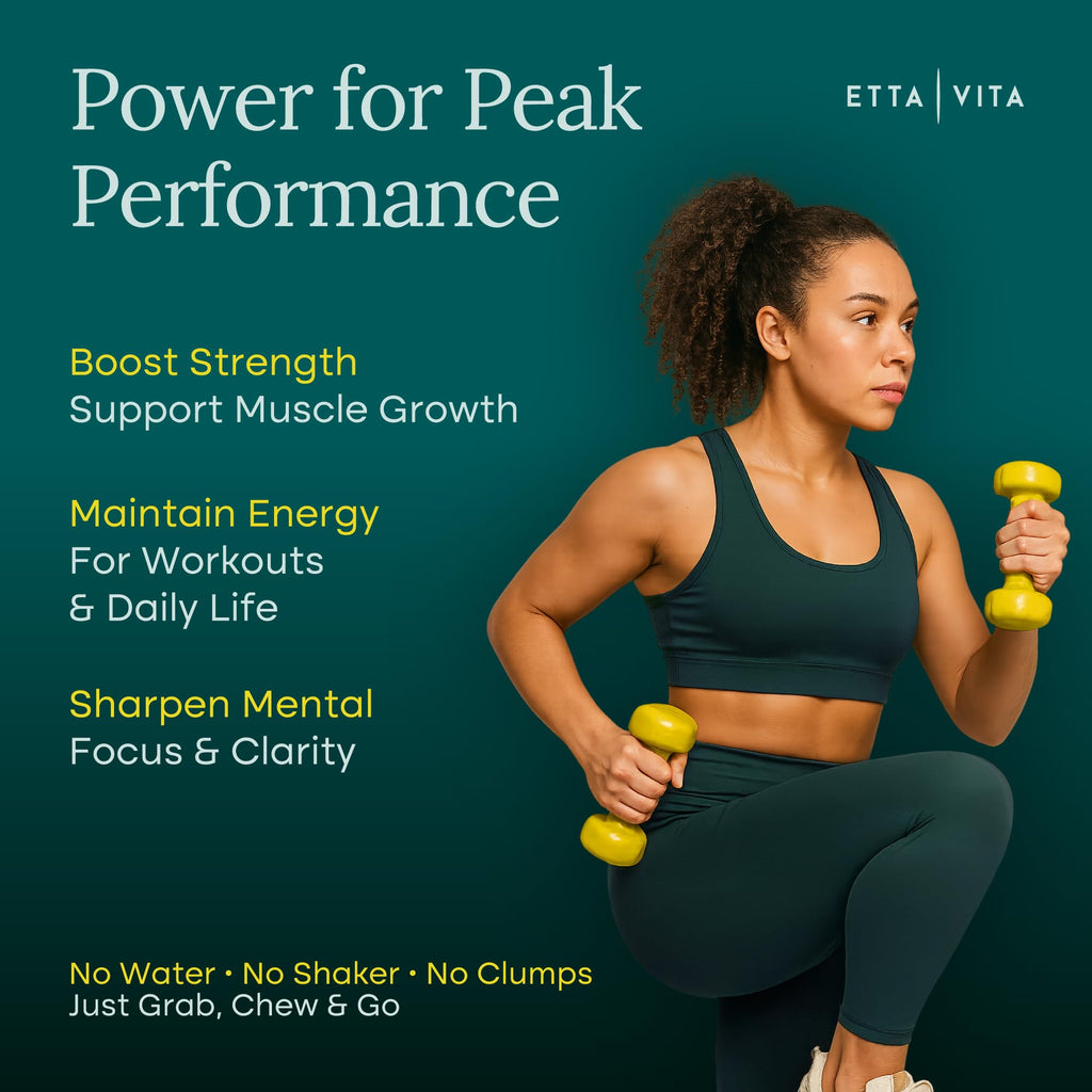Sugar-Free Creatine Monohydrate Gummies 5gram per Serving, Potent Creatine Gummies for Women & Men, Supplement for Muscle Support, Cellular Energy & Cognitive Function [Lemon Drops Candy Flavor] Etta Vita Au supplements
