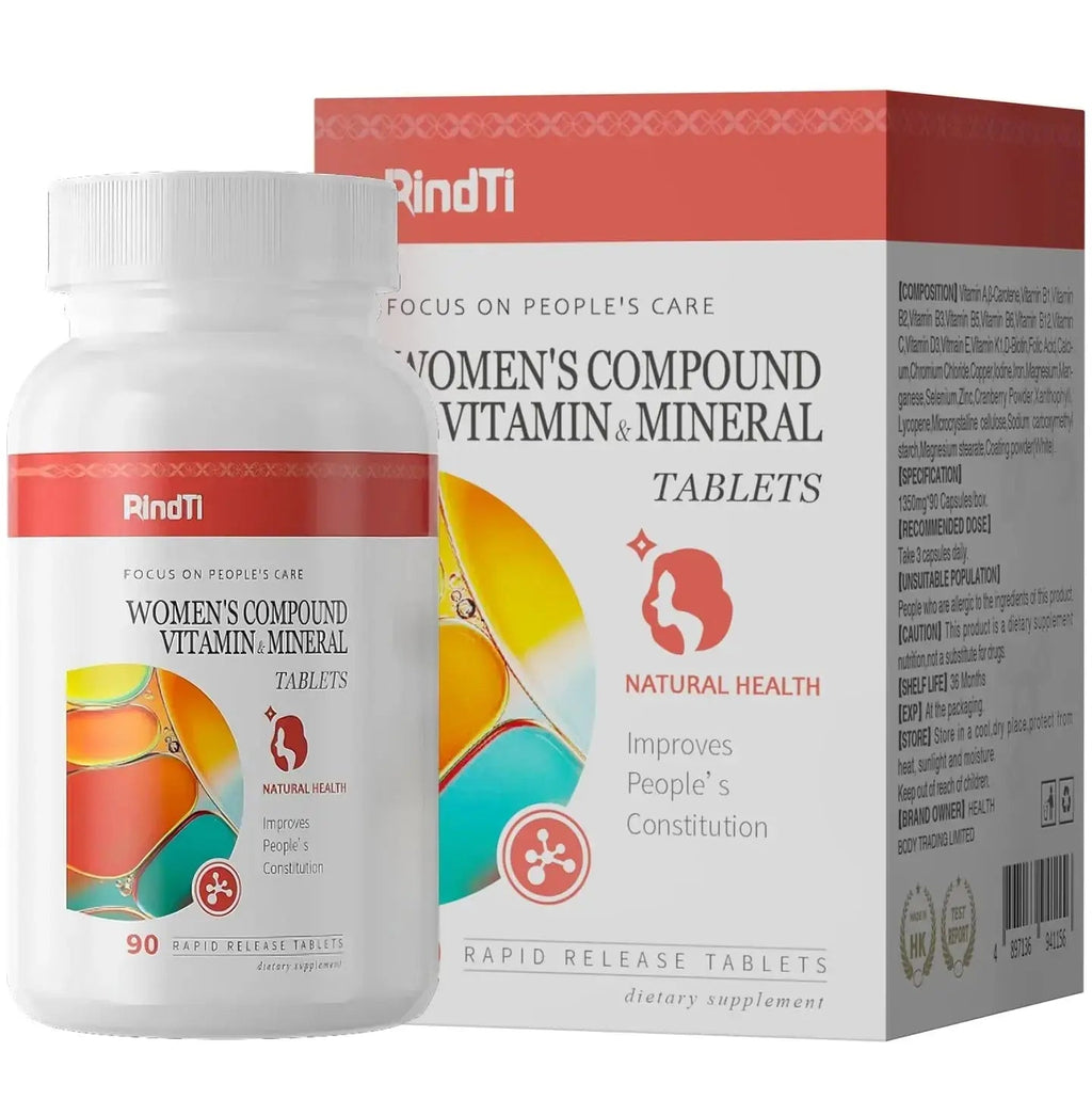 RindTi Multivitamin for Women 50+, Daily Women 50+ Multi-Vitamin with Vitamins A, B,C, E for Energy, & Bone & Immune & Skin& Hair Support, 90 ct RindTi Au supplements