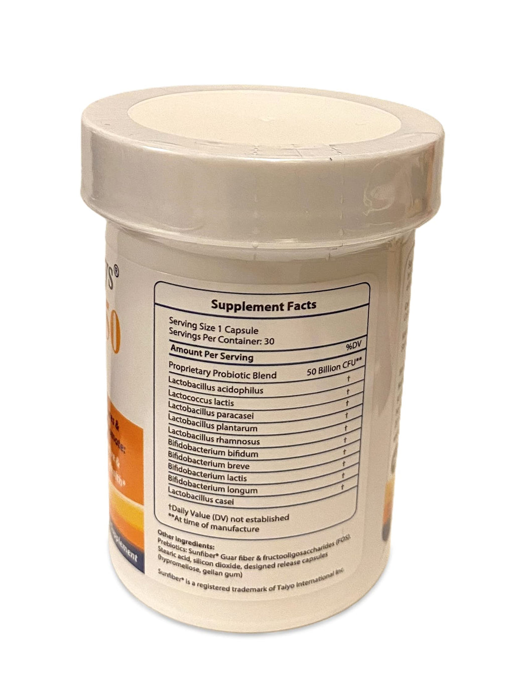 FloraTummys 50 High Potency Adult Probiotic, 50 Billion CFU, Prebiotics, Dairy Free, Gluten Free Probiotic, Non-GMO, Sugar-Free, Made in USA