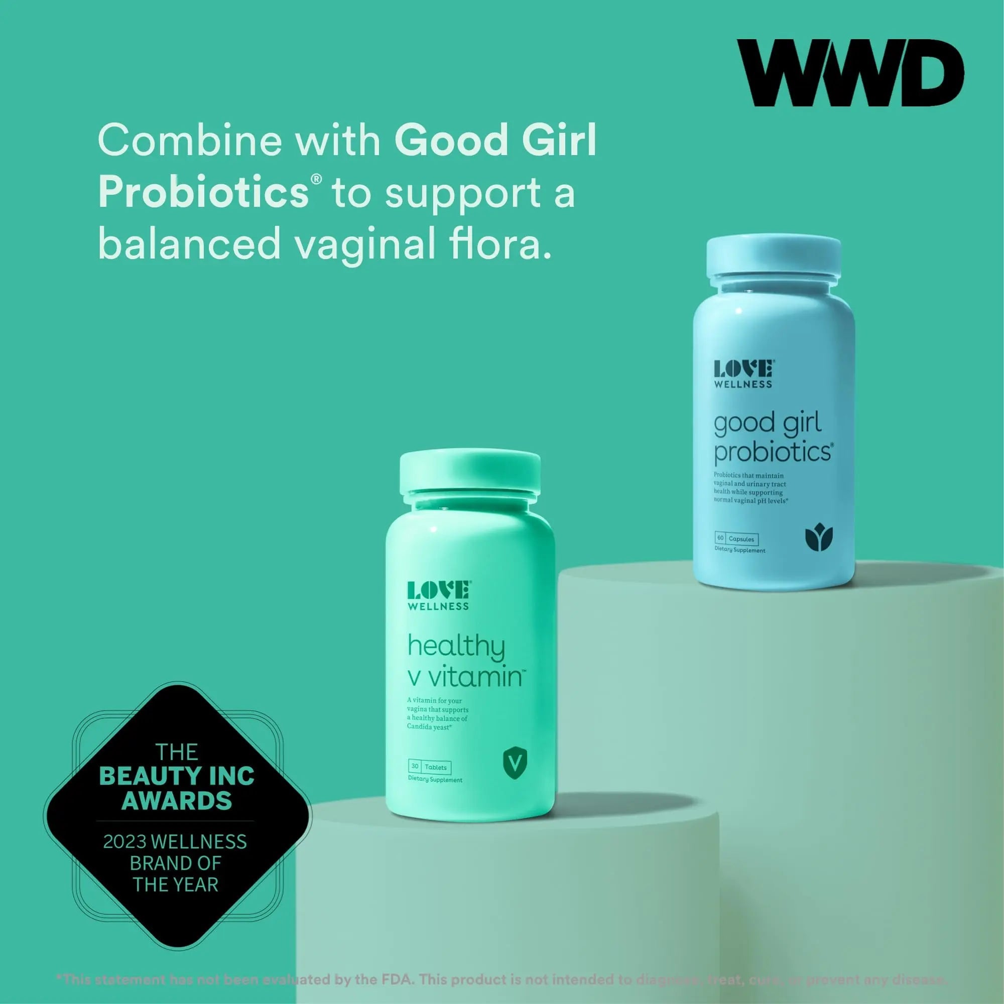 Love Wellness Women's Vaginal Health Supplement, Healthy V Vitamin | Maintains pH Balance, Gut Health Love Wellness Au supplements