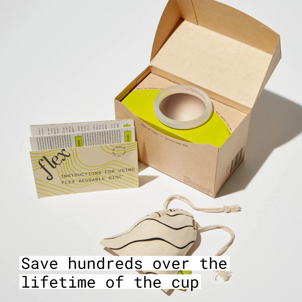 Flex Reusable Disc | Reusable Menstrual Disc | Tampon, Pad, and Cup Alternative | Capacity of 6 Super FLEX Au supplements
