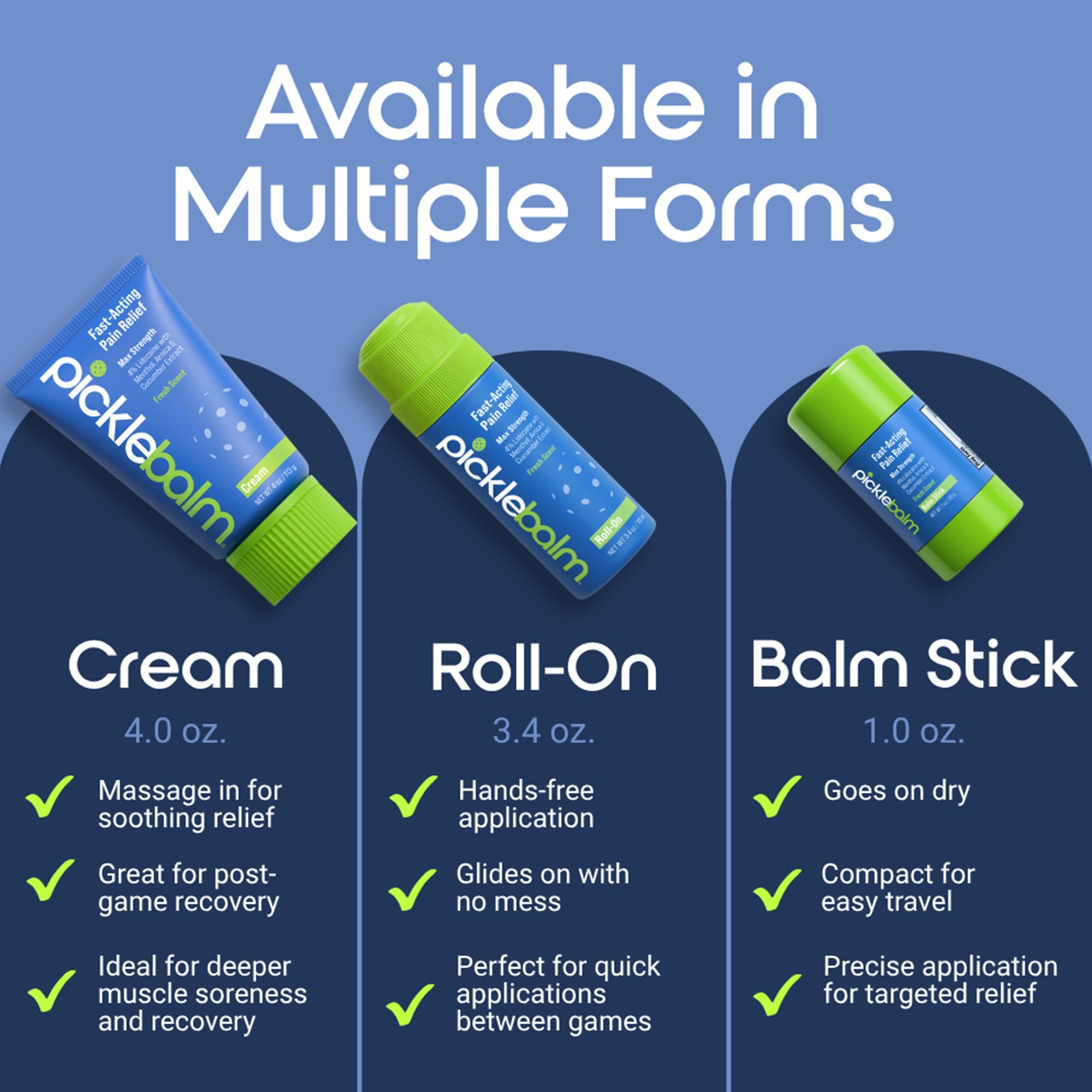 PickleBalm Pickleball Post-Game Muscle Pain Relief Cream with 4% Lidocaine, Arnica, Menthol, Cucumber Seed Extract for Shoulders, Knees, Wrists, and More, 4oz Cream PickleBalm Au supplements