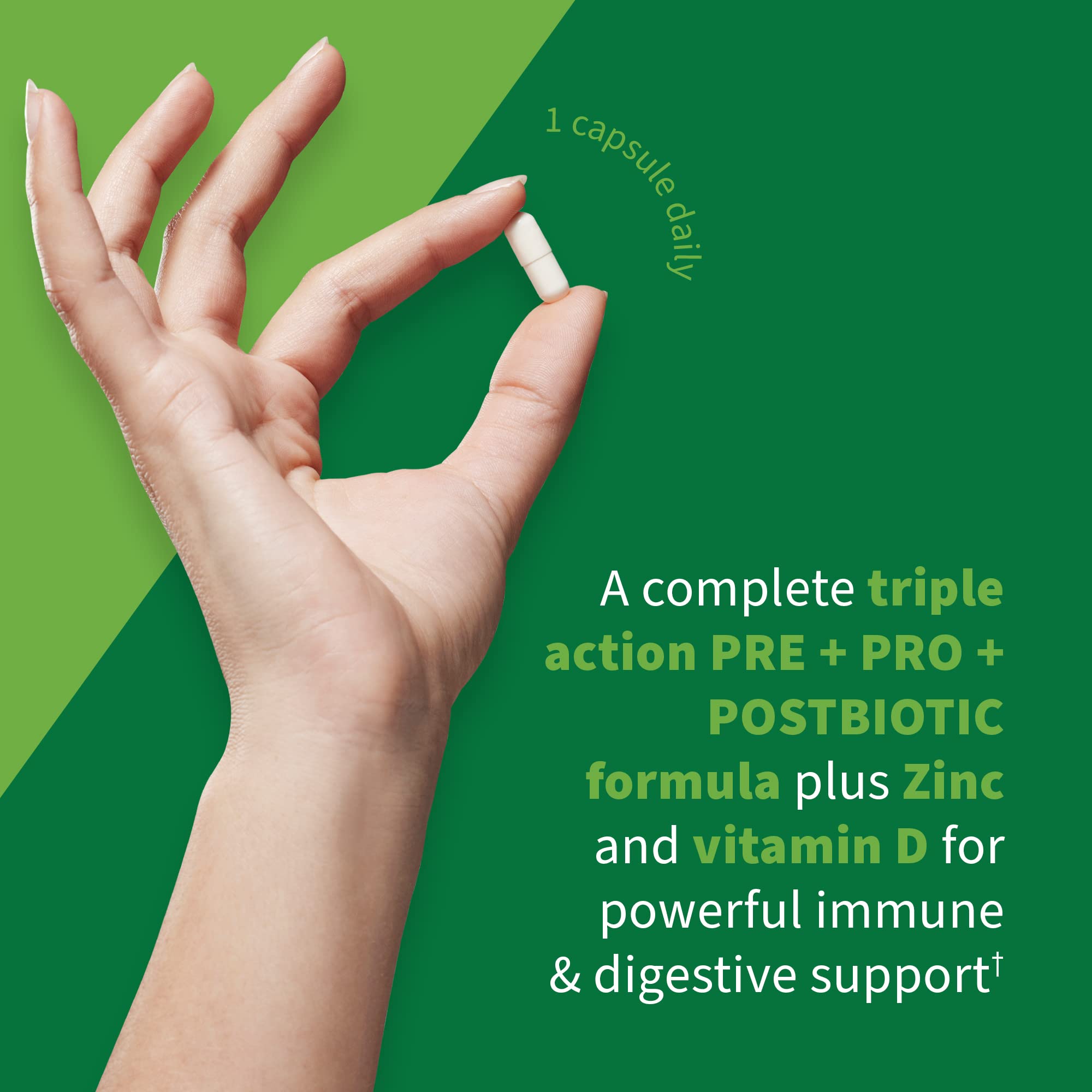 Garden of Life Dr. Formulated Pre, Post & Probiotics Immune Support with Prebiotics & Postbiotics – 50 Billion CFU, Gut & Digestive Health Support, Zinc & Vitamin D3, Vegan, 30 Day Supply Garden of Life Au supplements