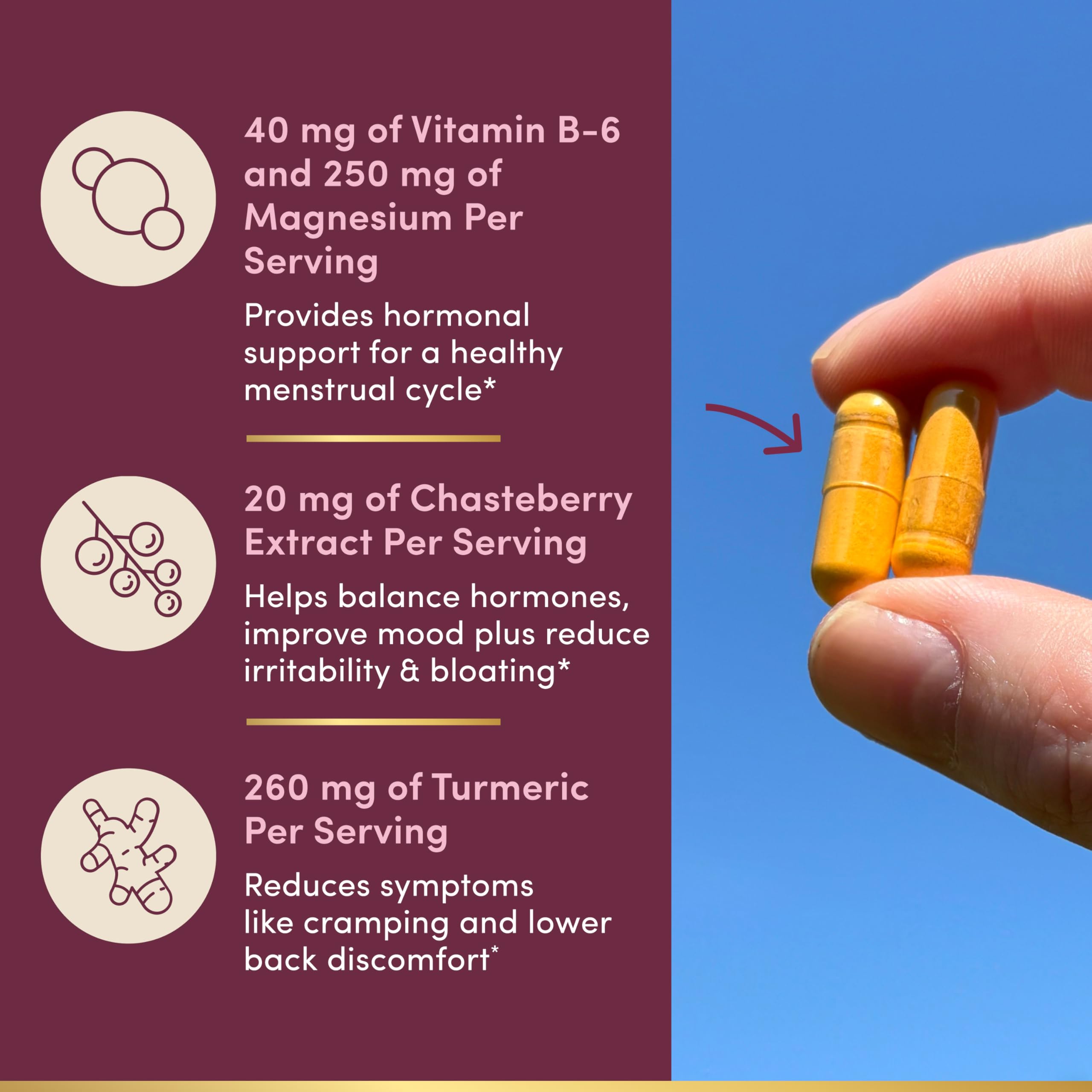 Nature’s Bounty Optimal Solutions Advanced PMS Relief for Menstrual Cycle Support, PMS Support Supplement for Women, Bloating Relief – Chasteberry, Hormone-Free, 60 Vegetarian Capsules Nature's Bounty Au supplements