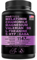 10-in-1 Melatonin Capsules - Melatonin 5mg Natural Sleep Aid for Adults MEDCHOICE Au supplements
