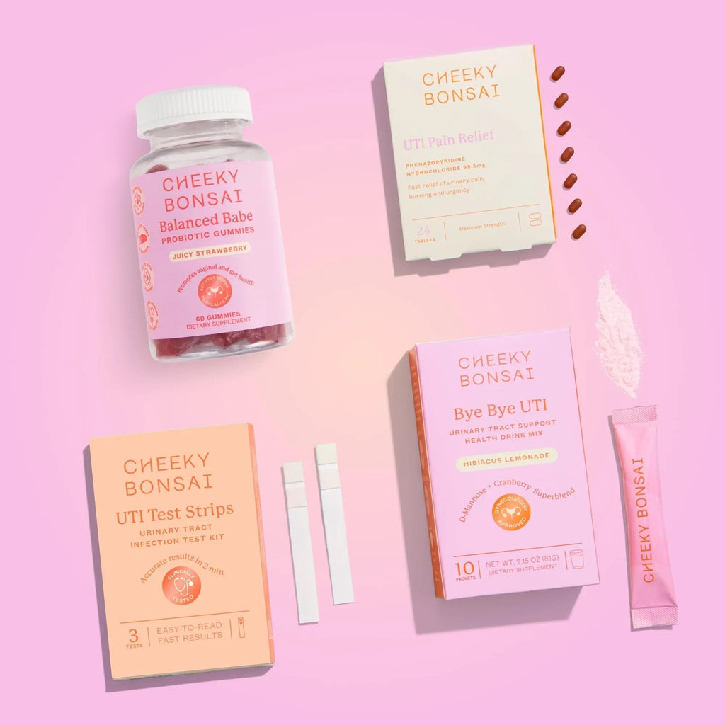 Cheeky Bonsai, Urinary Tract Infection (UTI) Test Strips, Accurate Results in 2 Minutes, Clinically Tested, Same Test Doctors Use, Easy to Read Results, 3 Count Cheeky Bonsai Au supplements