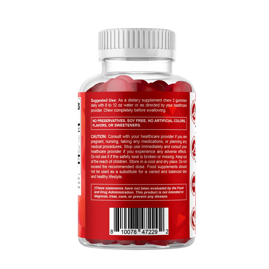 Vitamatic Extra Strength Vitamin B12 5000 mcg (Methyl B12) Gummies - 120 Count - Energy Metabolism Support and Nervous