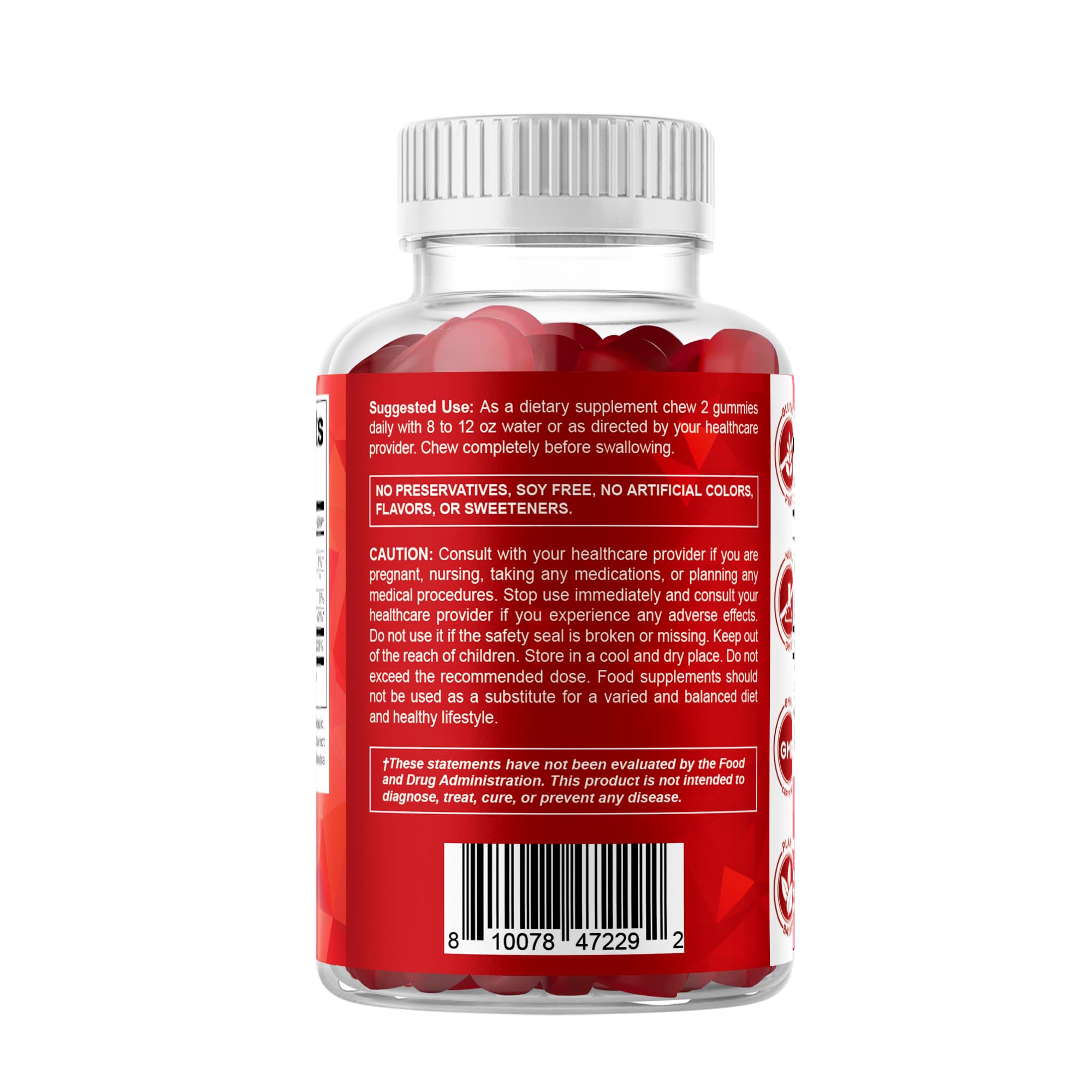 Vitamatic Extra Strength Vitamin B12 5000 mcg (Methyl B12) Gummies - 120 Count - Energy Metabolism Support and Nervous