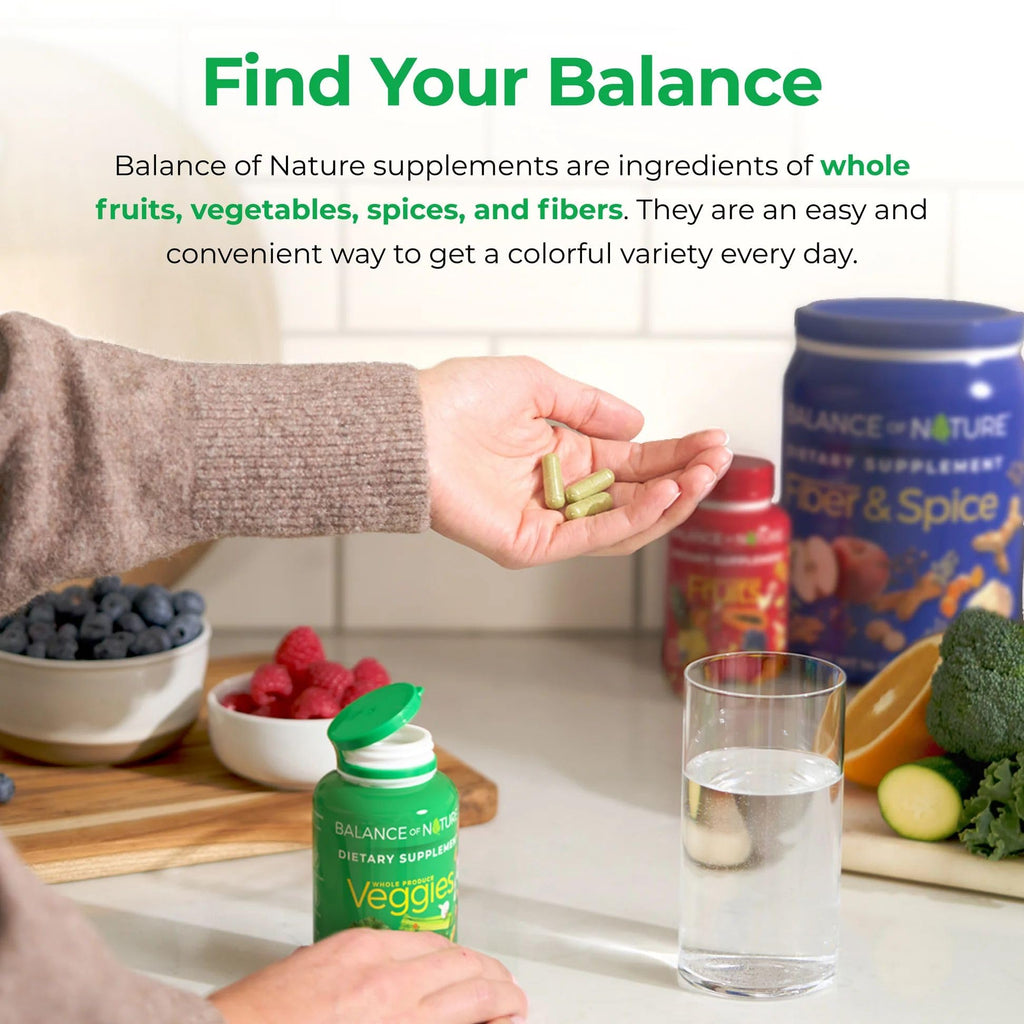 Balance of Nature Whole Veggies Supplement with Superfood Vegetables Balance of Nature Au supplements