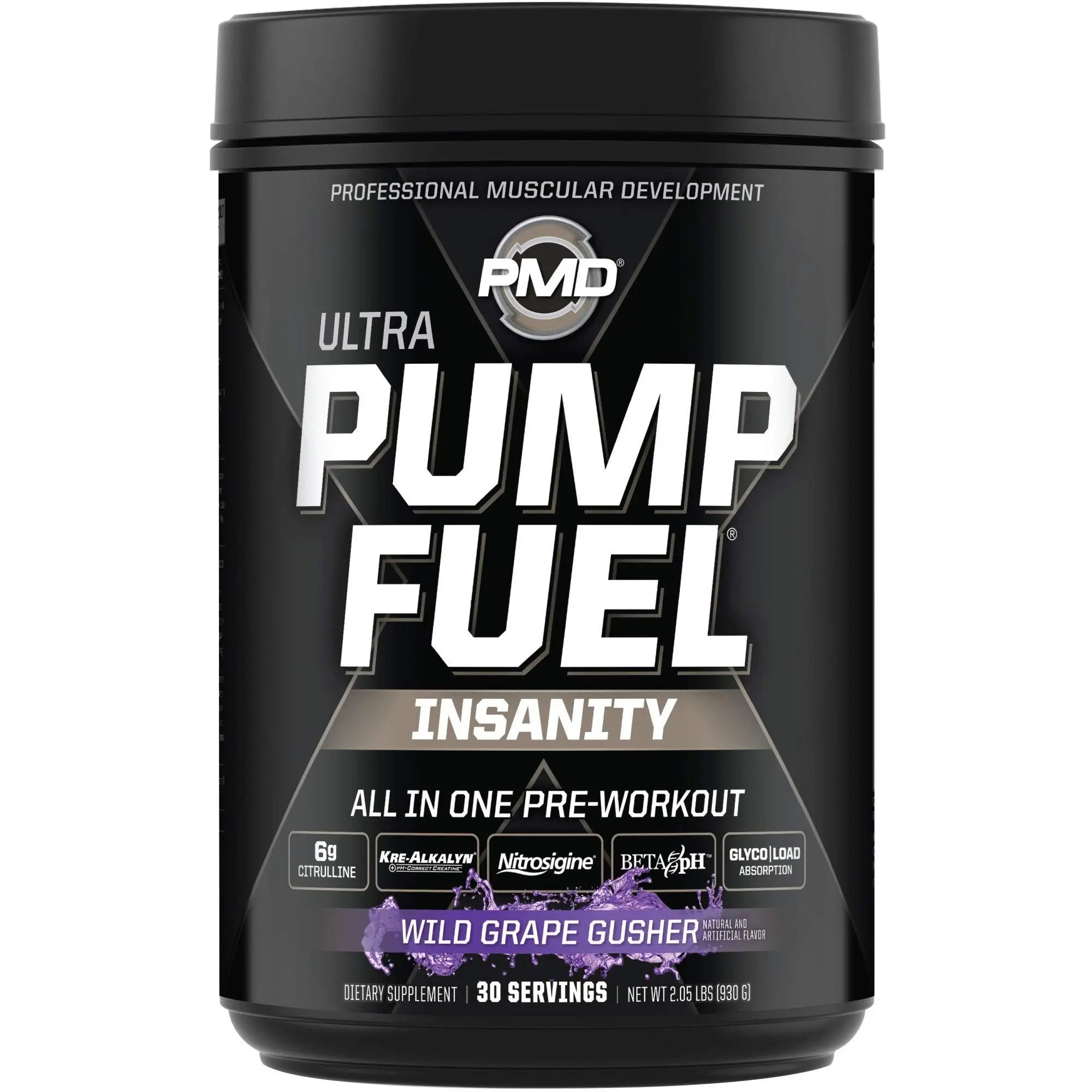 PMD Sports Ultra Pump Fuel Insanity - Pre Workout - Grape Gusher (30 Servings) PMD Au supplements