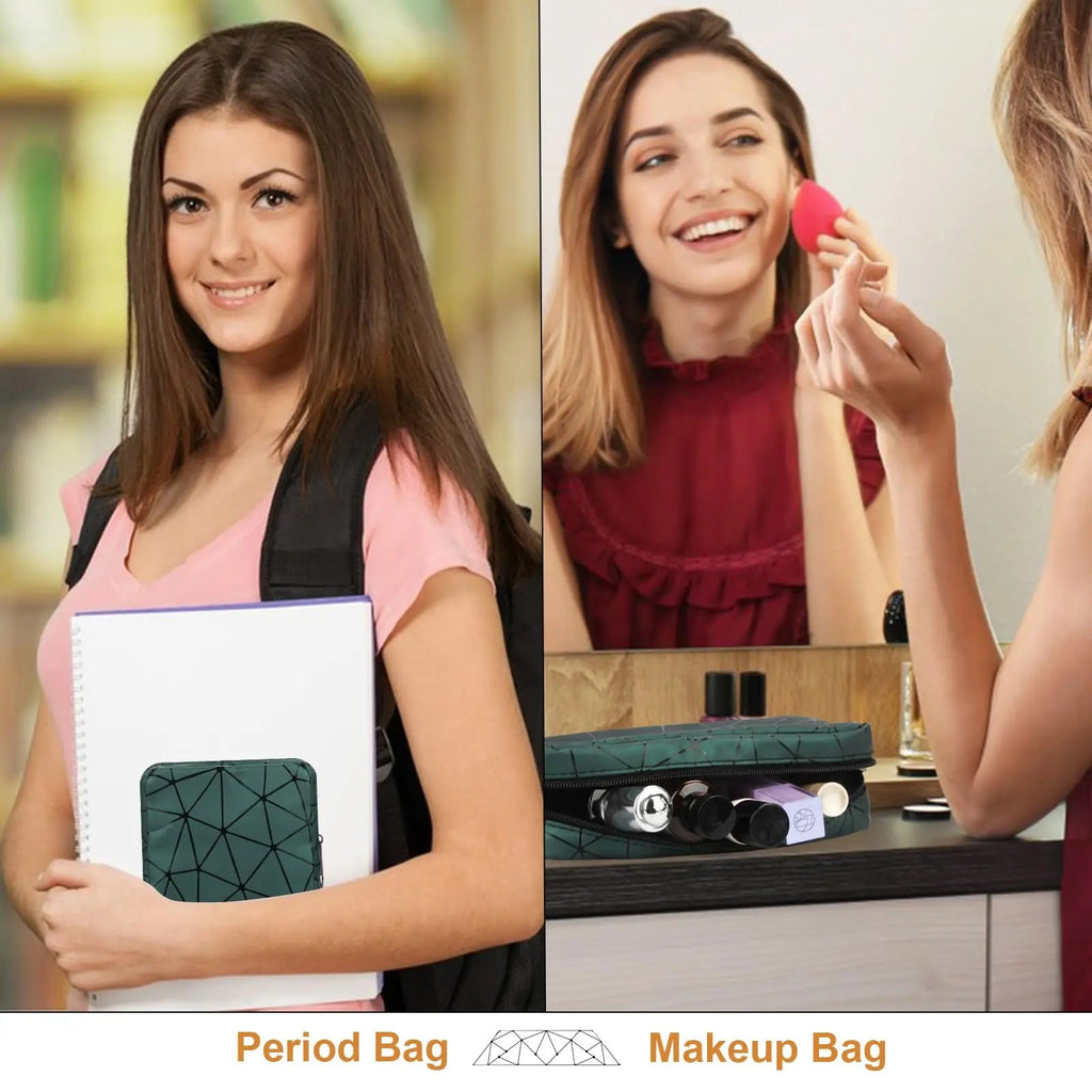 Likesing Sanitary Napkin Storage Bag, Leather First Period Kit for Girls 9-12, Portable Tampon Menstrual Likesing Au supplements