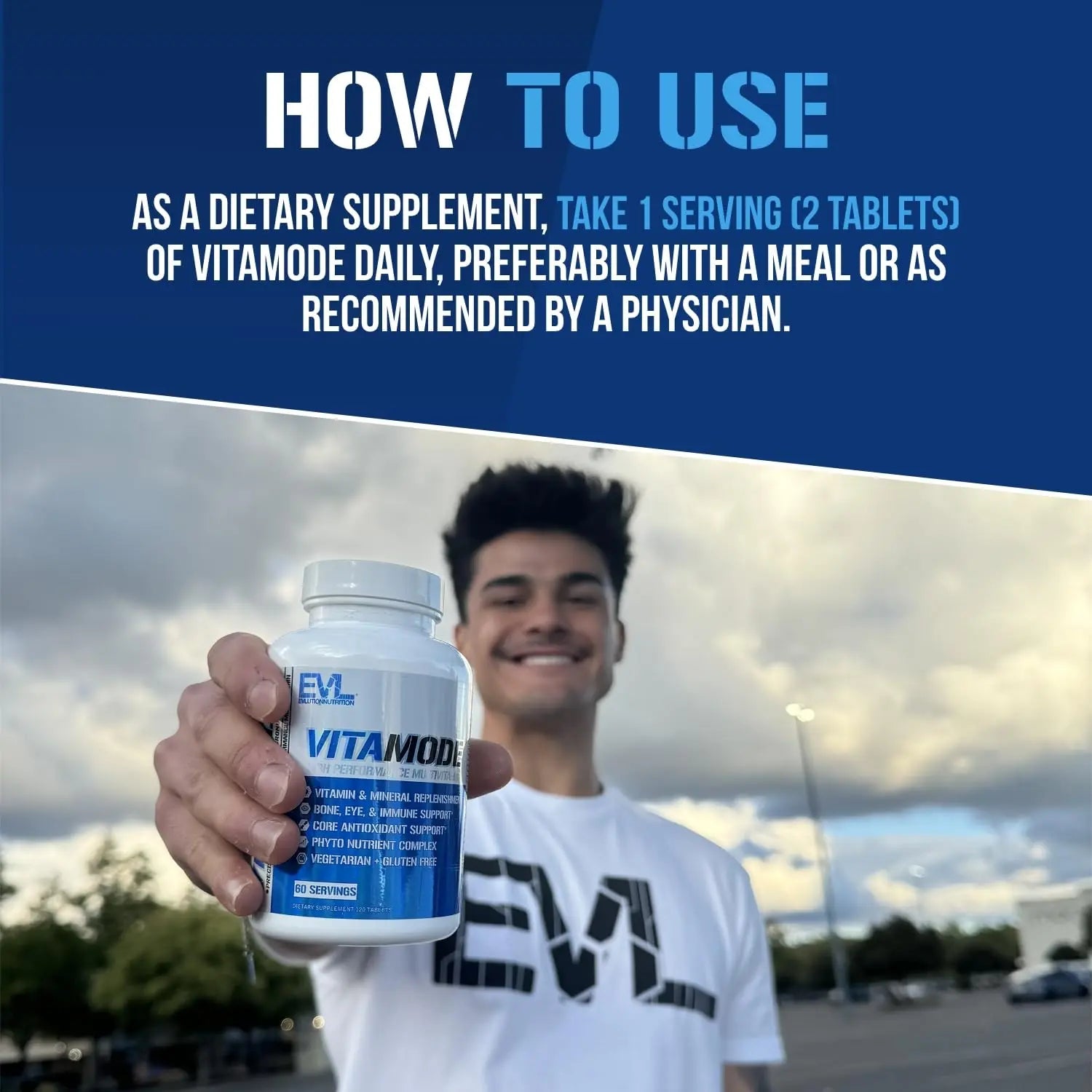 EVL Advanced Daily Multivitamin - Men's Multivitamin with Essential Minerals Phytonutrient Complex and VitaMode Active Mens Vitamins for Energy Evlution Au supplements