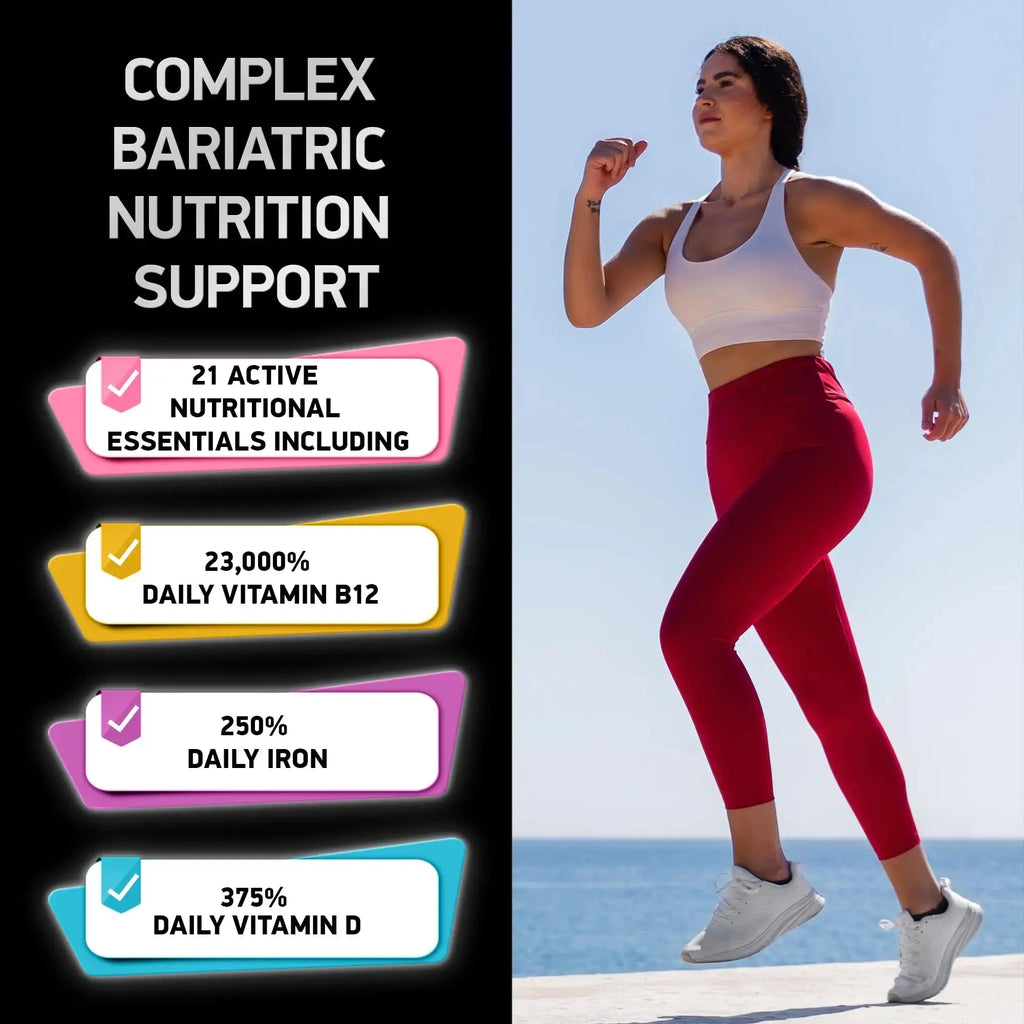 Bariatric Multivitamin with Iron 45mg for Women & Men - 21-in-1 Essential Post Gastric Bypass and Gastric Sleeve Vitamins A,C,D,E, B Complex BIOACTIVE LABS Au supplements