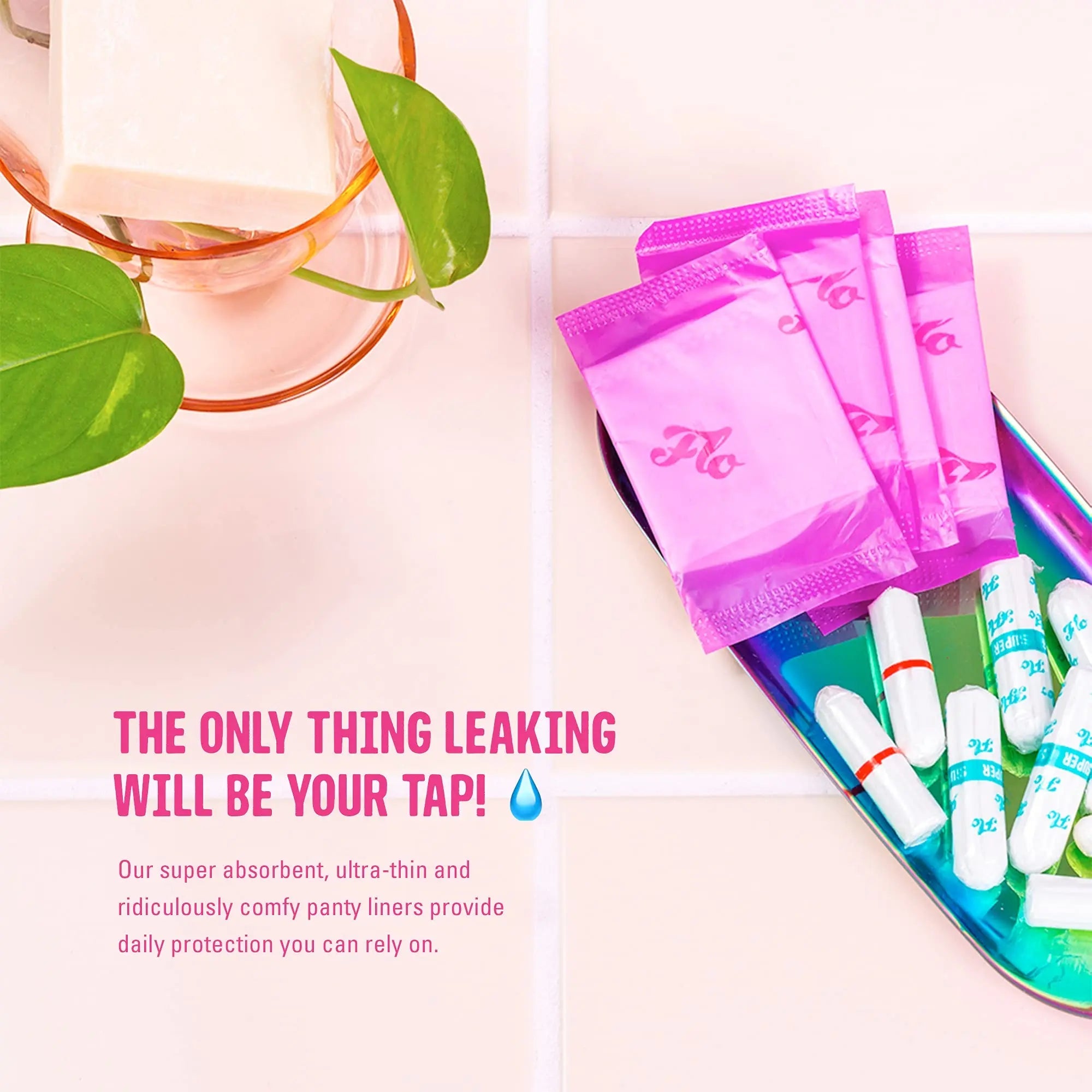 FLO - Organic Bamboo Daily Panty Liners, Plant-Based Cotton, Biodegradable FLO Au supplements
