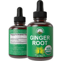 USDA Organic Ginger Root Extract Liquid Drops. Zero Sugar, Non Bitter Vegan Ginger Oil Supplement for Immune, Digestive + Gut Support. High Bioavailability, Gluten Free for Women and Men. Take Orally Peak Performance Au supplements