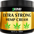 5kind Extra Strong Hemp Cream 10.1 fl oz - Maximum Strength - Natural Topical Cream - Muscle Rub for Lower Back, Joints, Neck, Knees, Shoulders 5kind clinical skincare Au supplements
