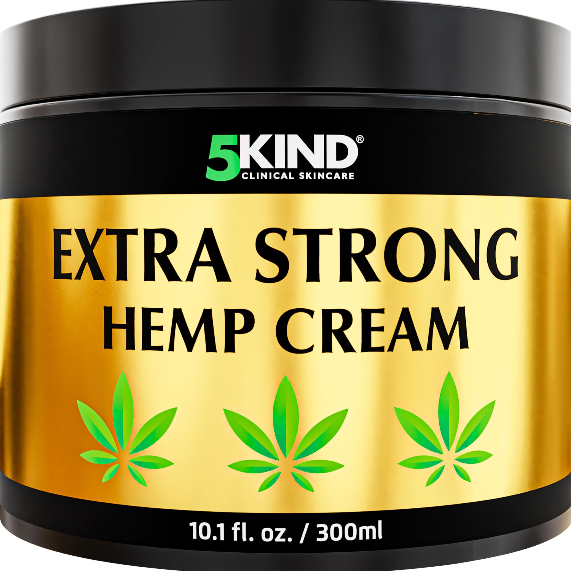 5kind Extra Strong Hemp Cream 10.1 fl oz - Maximum Strength - Natural Topical Cream - Muscle Rub for Lower Back, Joints, Neck, Knees, Shoulders 5kind clinical skincare Au supplements