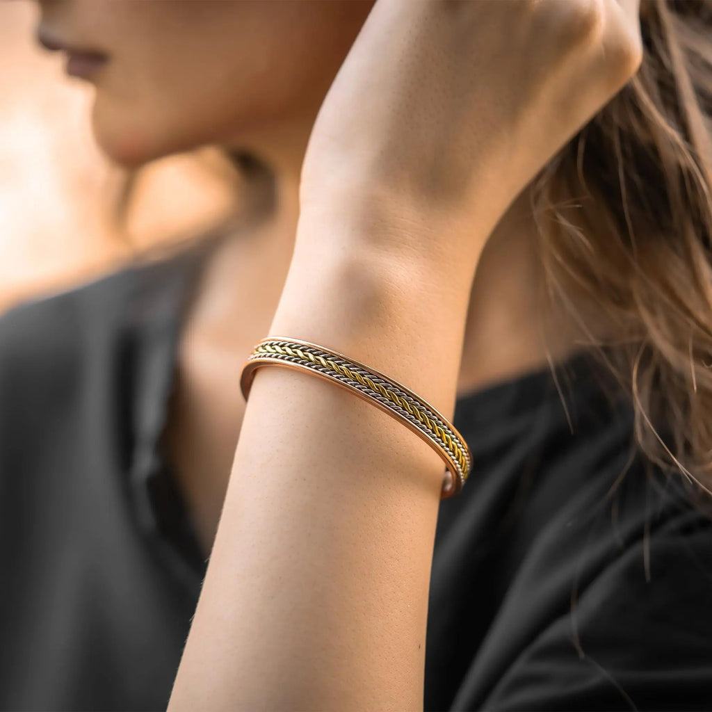 MagnetRX® Women's Copper Bracelet – Effective 99.9% Pure Copper Magnetic Therapy Bracelets MagnetRX Au supplements