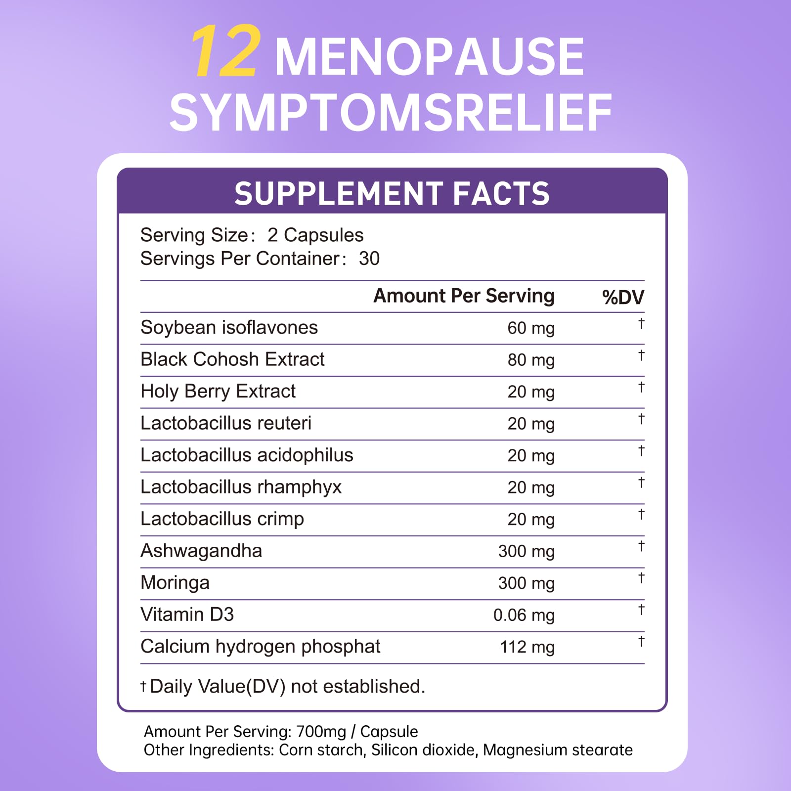 Natener Menopause Supplement for Women, Relieves 12 Menopausal Symptoms* | Black Cohosh + Soy Isoflavones + Ashwagandha + Moringa | for Alleviate Hot Flashes*, Night Sweats*, Weight* & Mood Swings* Natener Au supplements