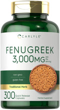 Carlyle Fenugreek Capsules 3000 mg | 300 Count | Non-GMO & Gluten Free Extract Carlyle Au supplements