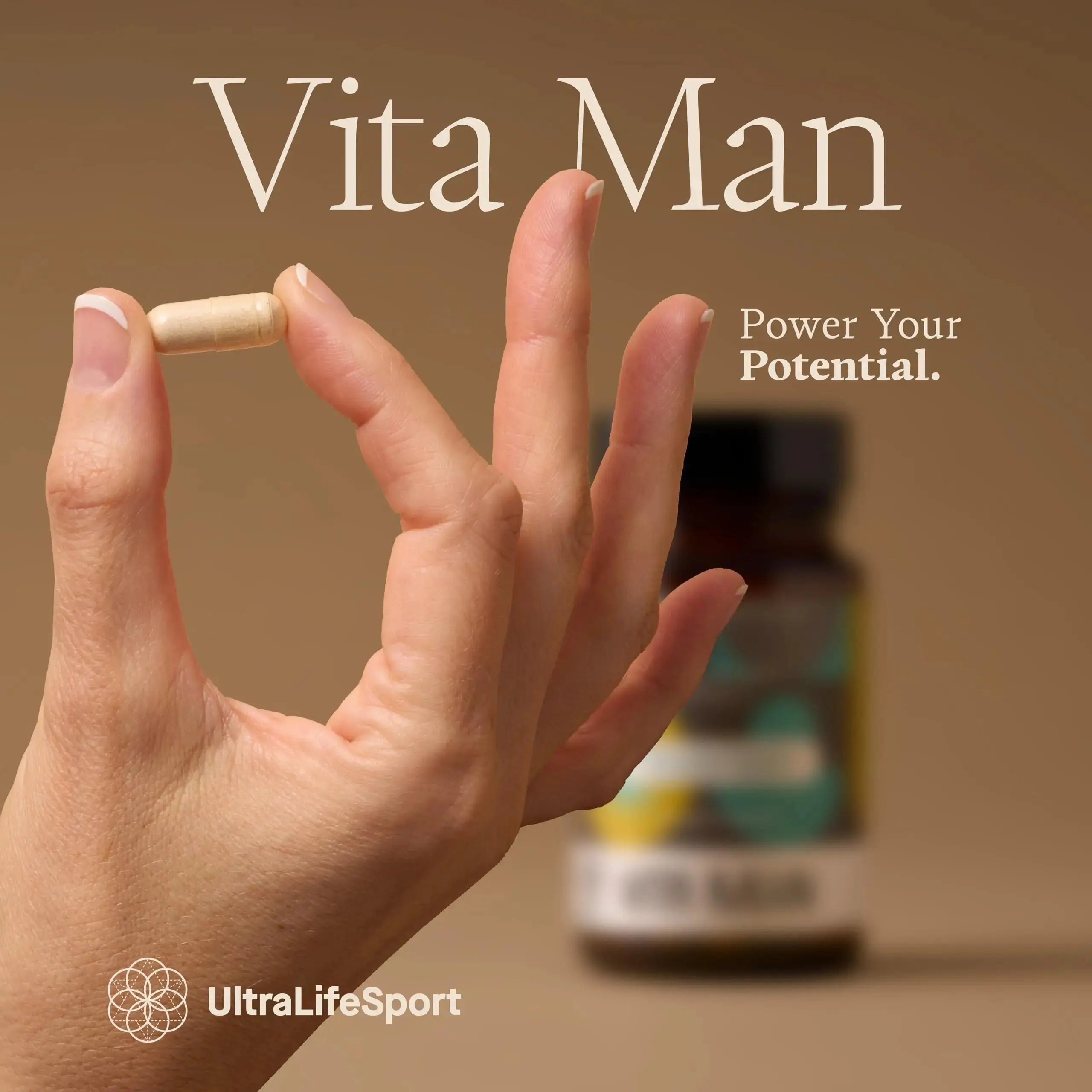 Ultra Life Sport - VITA Man Premium Men's Multivitamin - 30 Capsule Daily Vitamins for Men with Vitamin E, K2 MK-7, and B Vitamins for Maximum Absorption Ultra Life Sport Au supplements