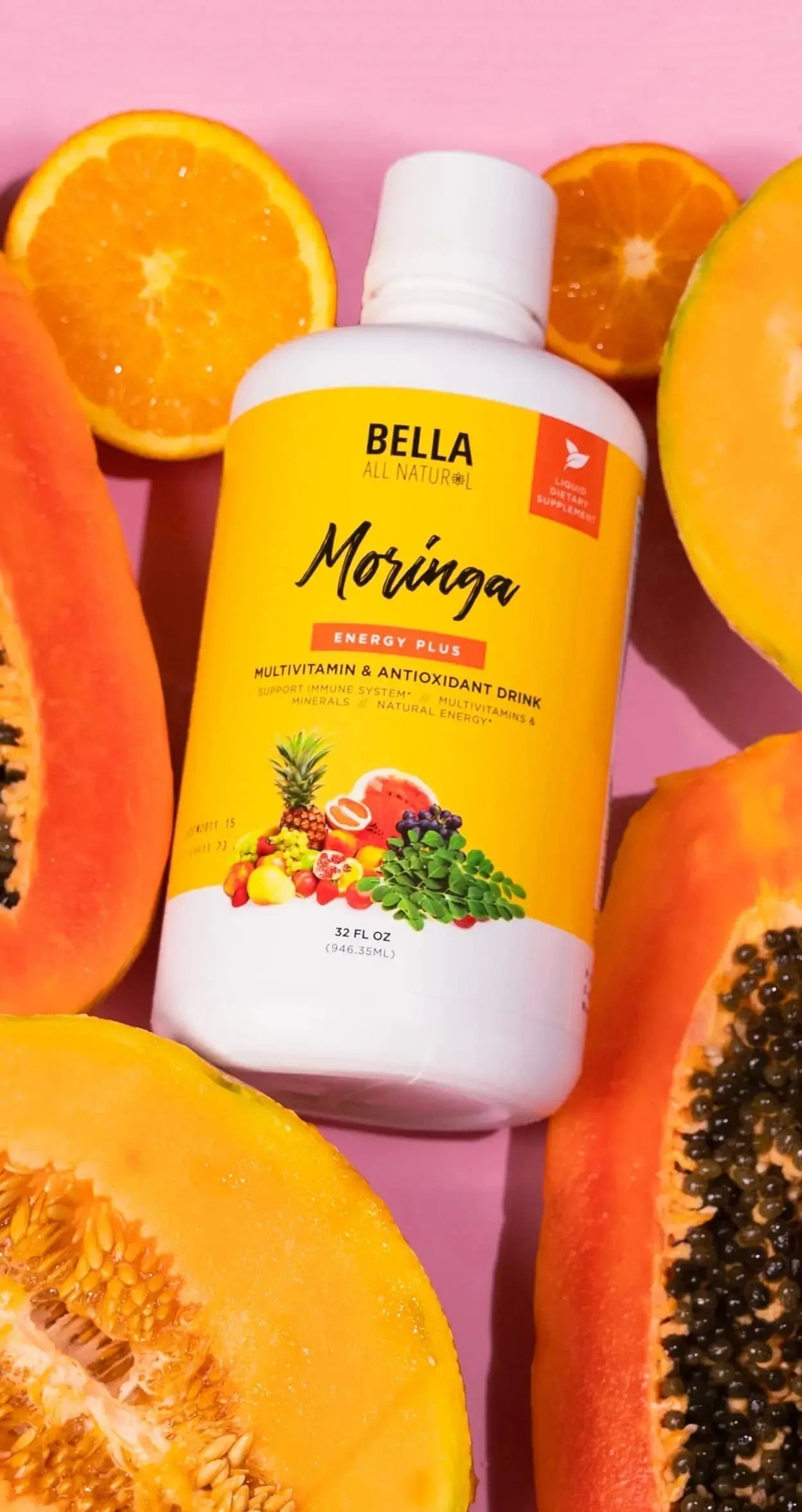 Bella All Natural Moringa Juice Energy Plus - Multivitamin and Antioxidant Drink - 32oz Bella All Natural Au supplements