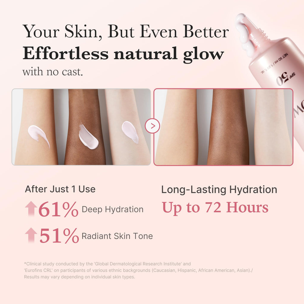 medicube No Cast Just Glow Collagen Sunscreen | SPF 50 Broad Spectrum Face Sunscreen