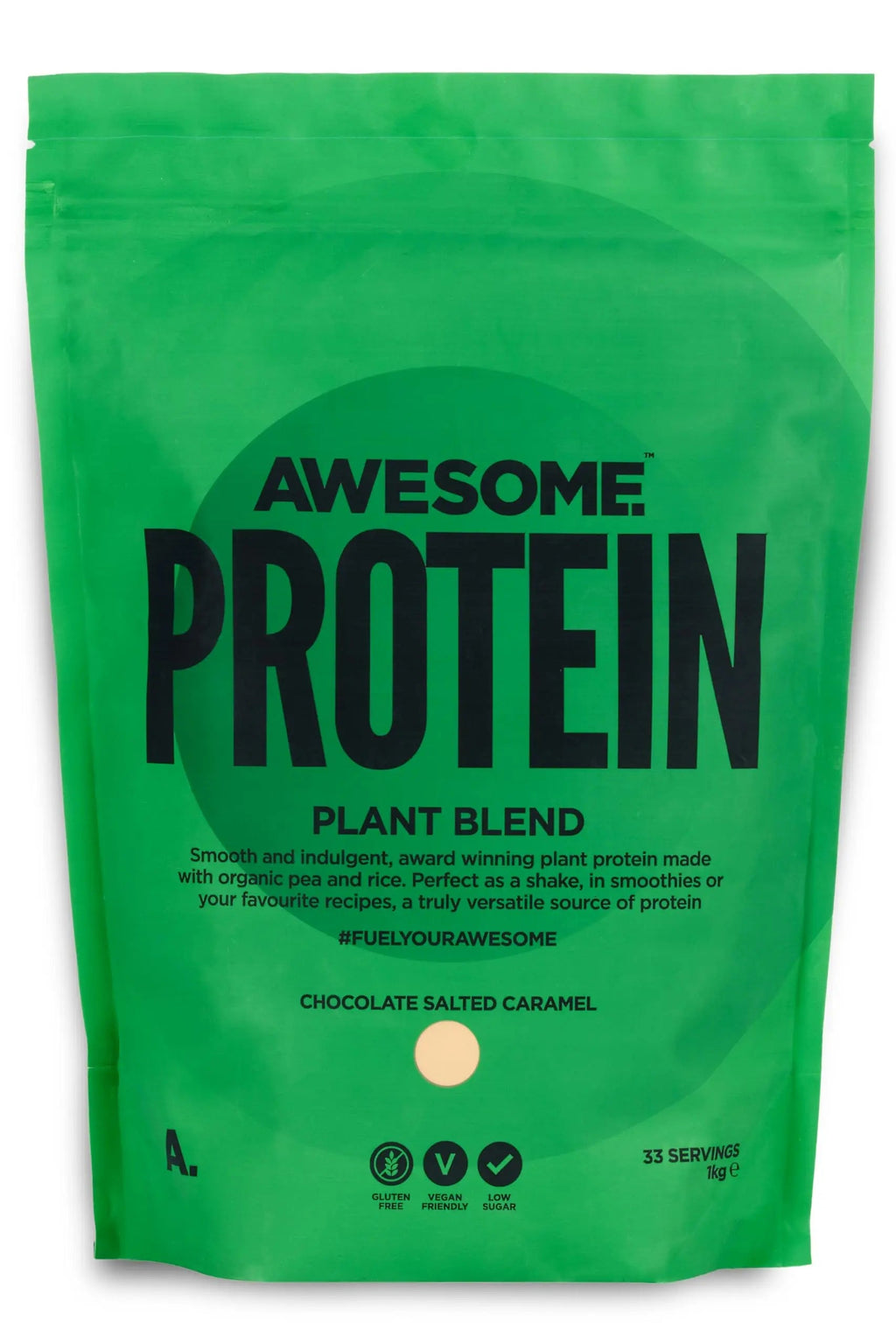 Chocolate Salted Caramel Awesome Protein Powder by Ben Coomber | 1kg Vegan Organic Flavoured Protein Ben Coomber Au supplements