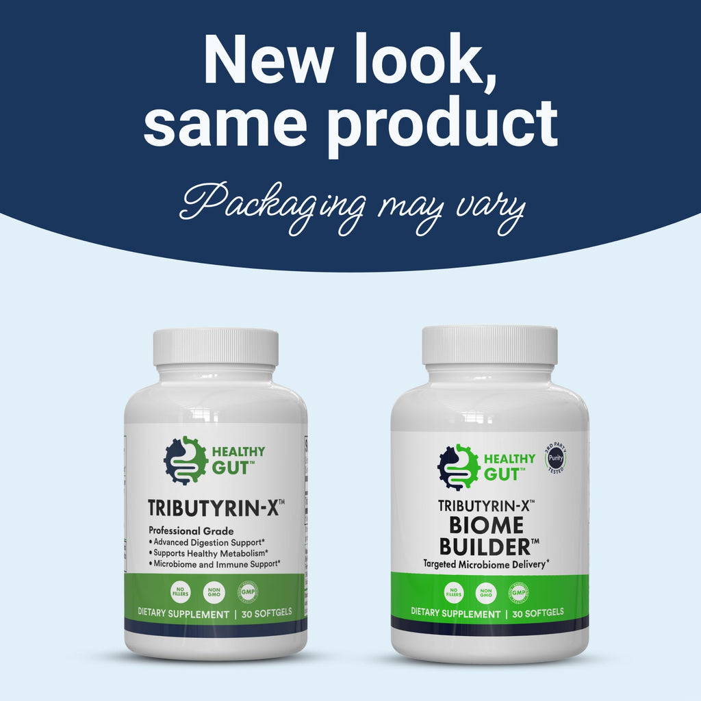 Healthy Gut Tributyrin-X | Most Bioavailable Butyrate Postbiotic for Gut Health & Leaky Gut Support | 99% Pure w/Zero Odor | 30 Softgels Healthy Gut Au supplements