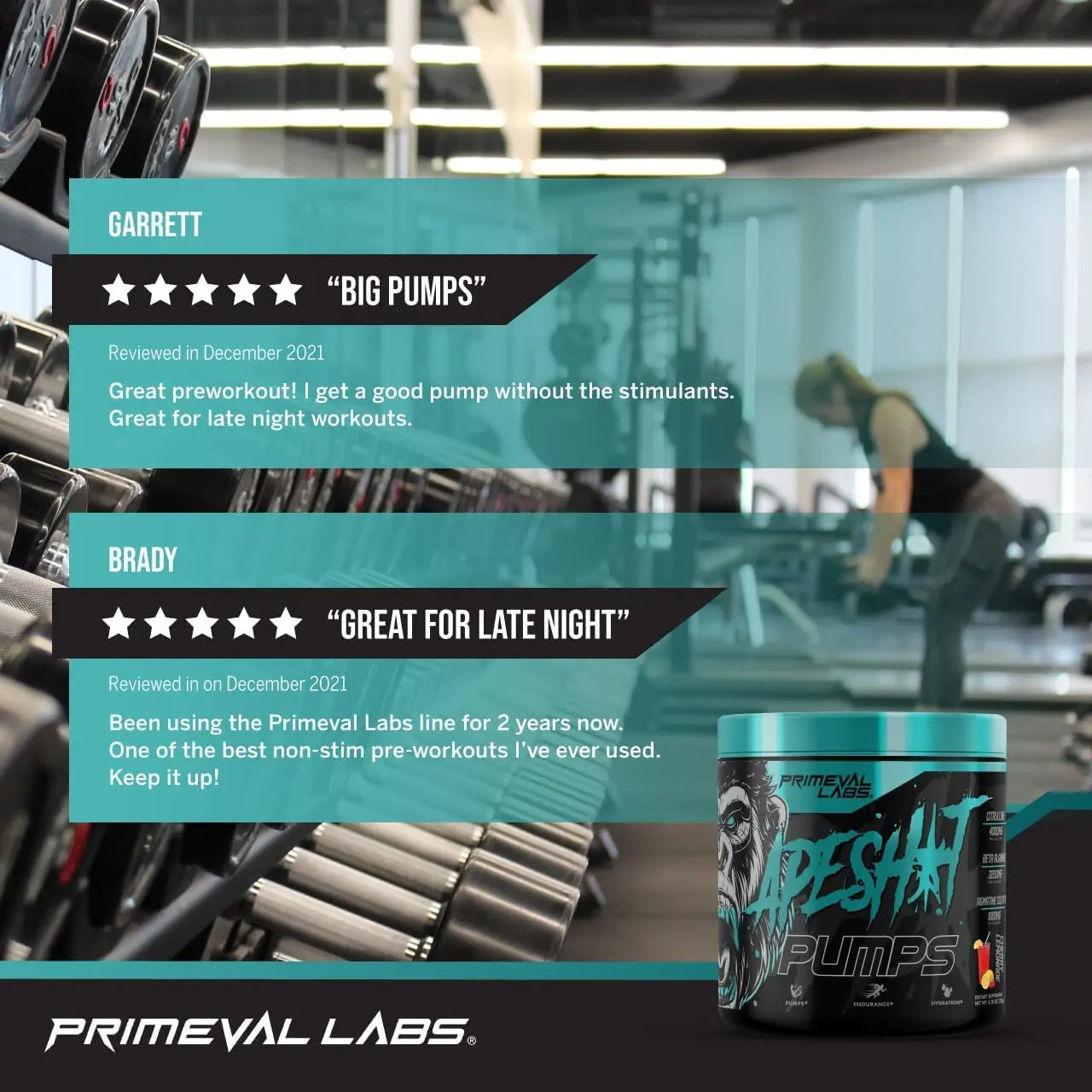 Primeval Labs Ape Pumps Natural Pre Workout Powder | Caffeine Free Preworkout Primeval Labs Au supplements
