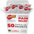 Stopain Pain Relief Clinical Gel Packets, 50 Pack, Made in USA, Maximum Performance Pain Relief with 10% Menthol Plus Glucosamine for Muscle Aches, Joint Pain, and Arthritis Stopain Au supplements