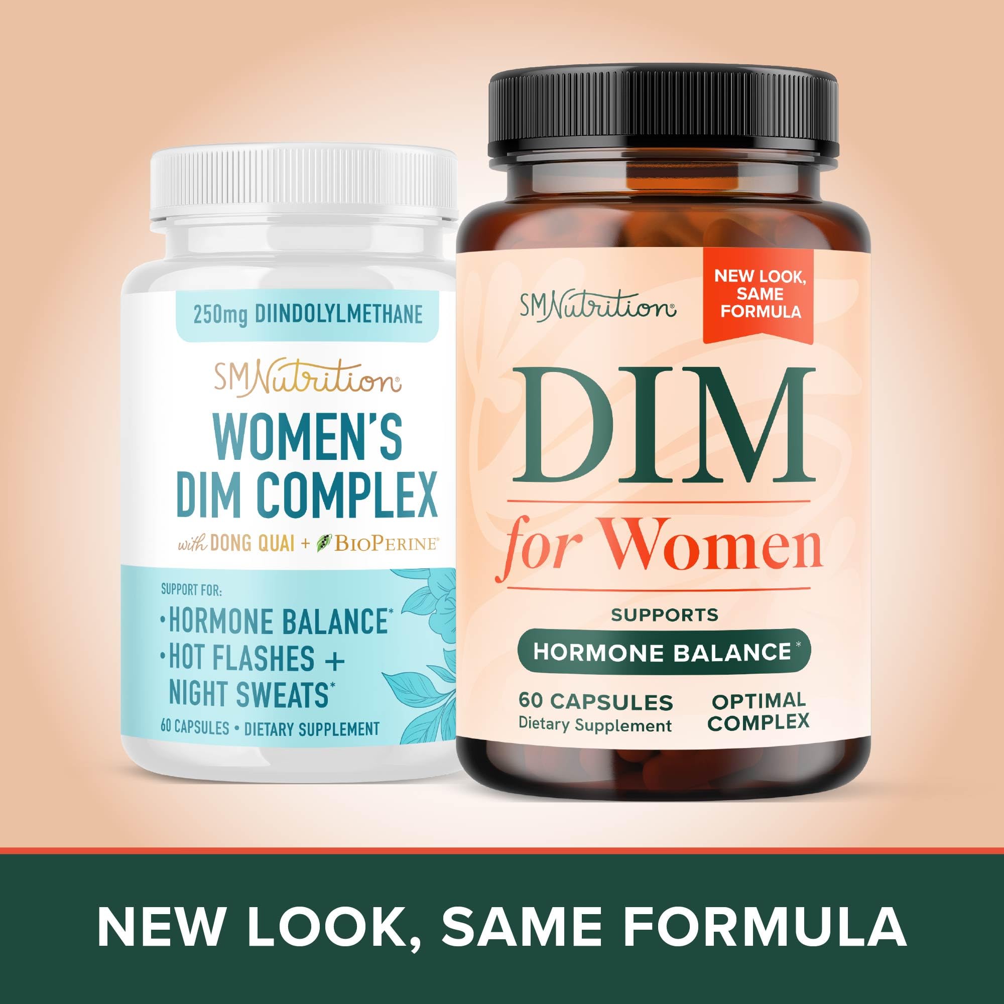 DIM Supplement for Women 250 mg | Estrogen & Hormone Balance | Menopause, Hot Flashes & Night Sweats Support | DIM Complex Estrogen Supplement for Women | with BioPerine | Gluten-Free | 60 Ct SMNutrition Au supplements